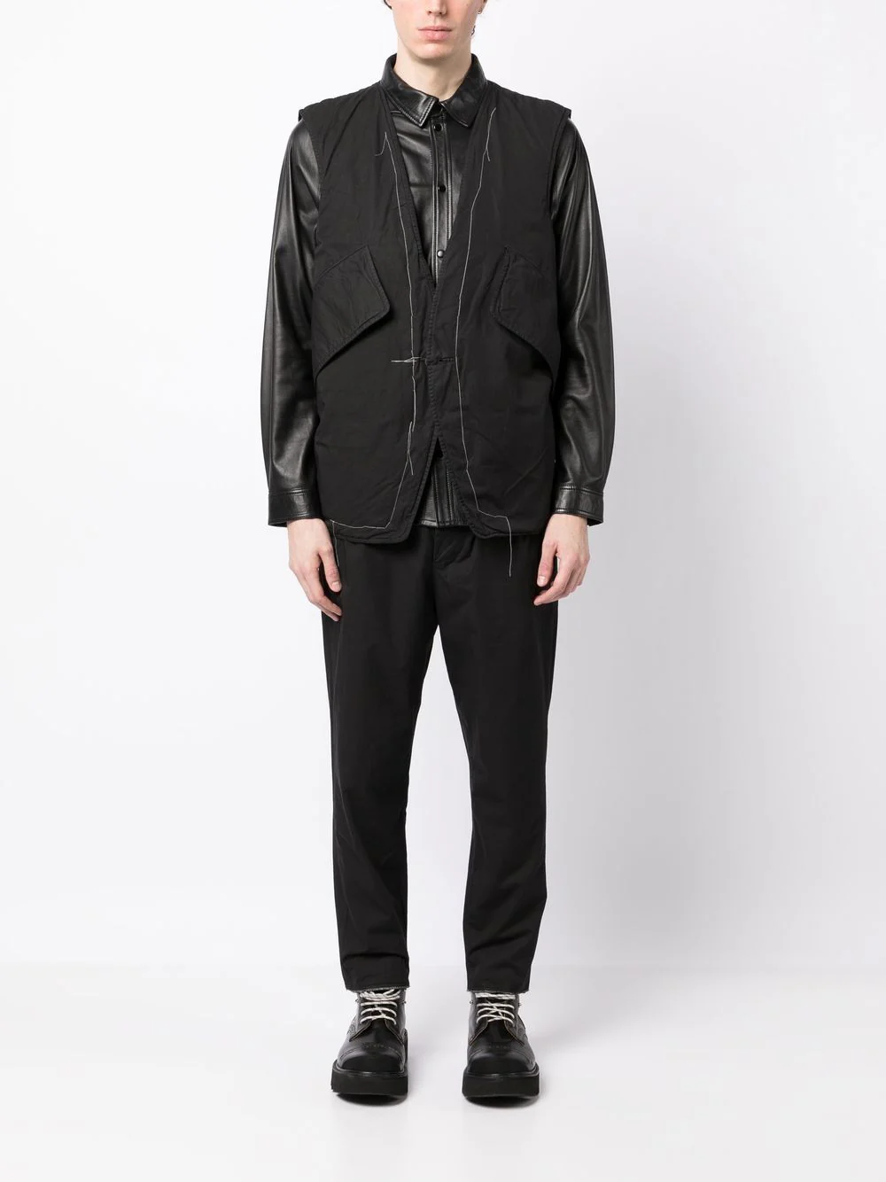 Cotton Tapered Trousers - Image 2