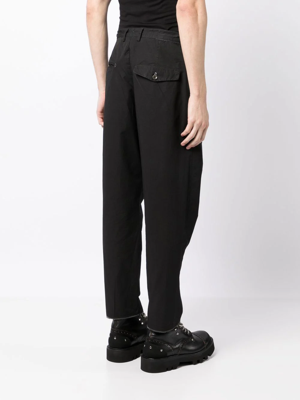 Cotton Tapered Trousers - Image 4