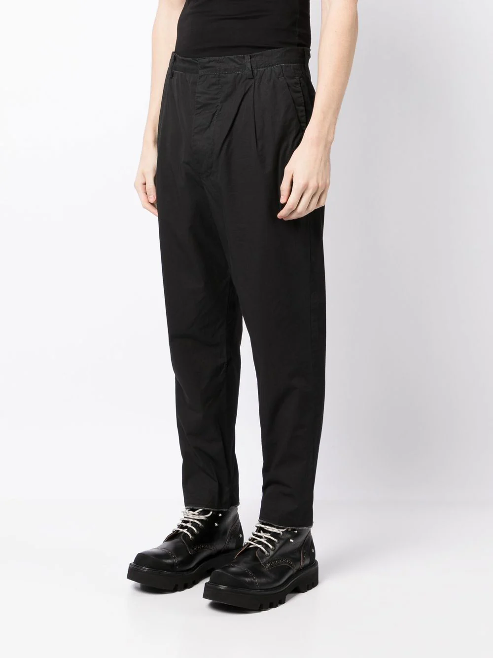 Cotton Tapered Trousers - Image 5