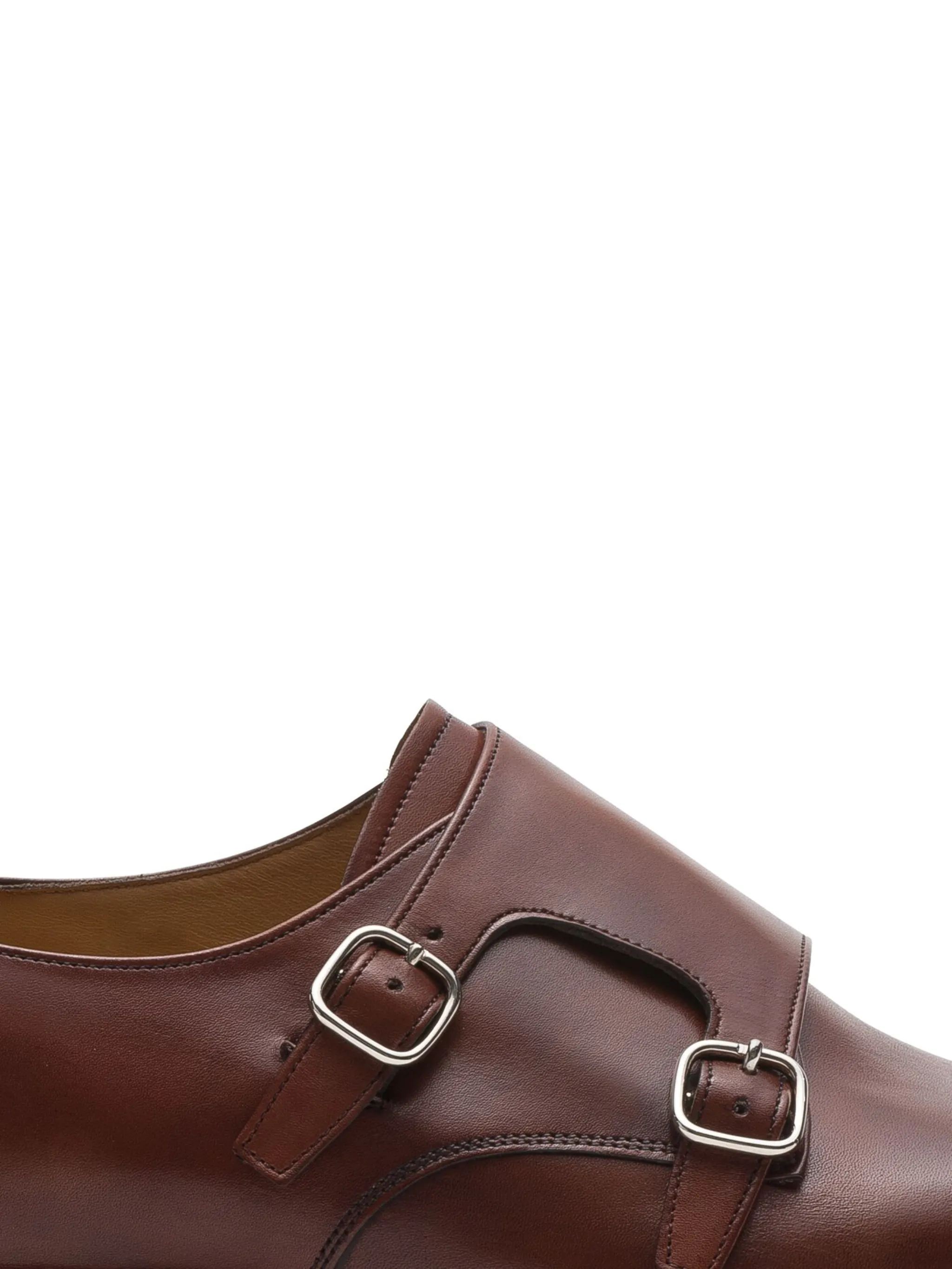 Cowes Leather Monk Shoes - Image 2
