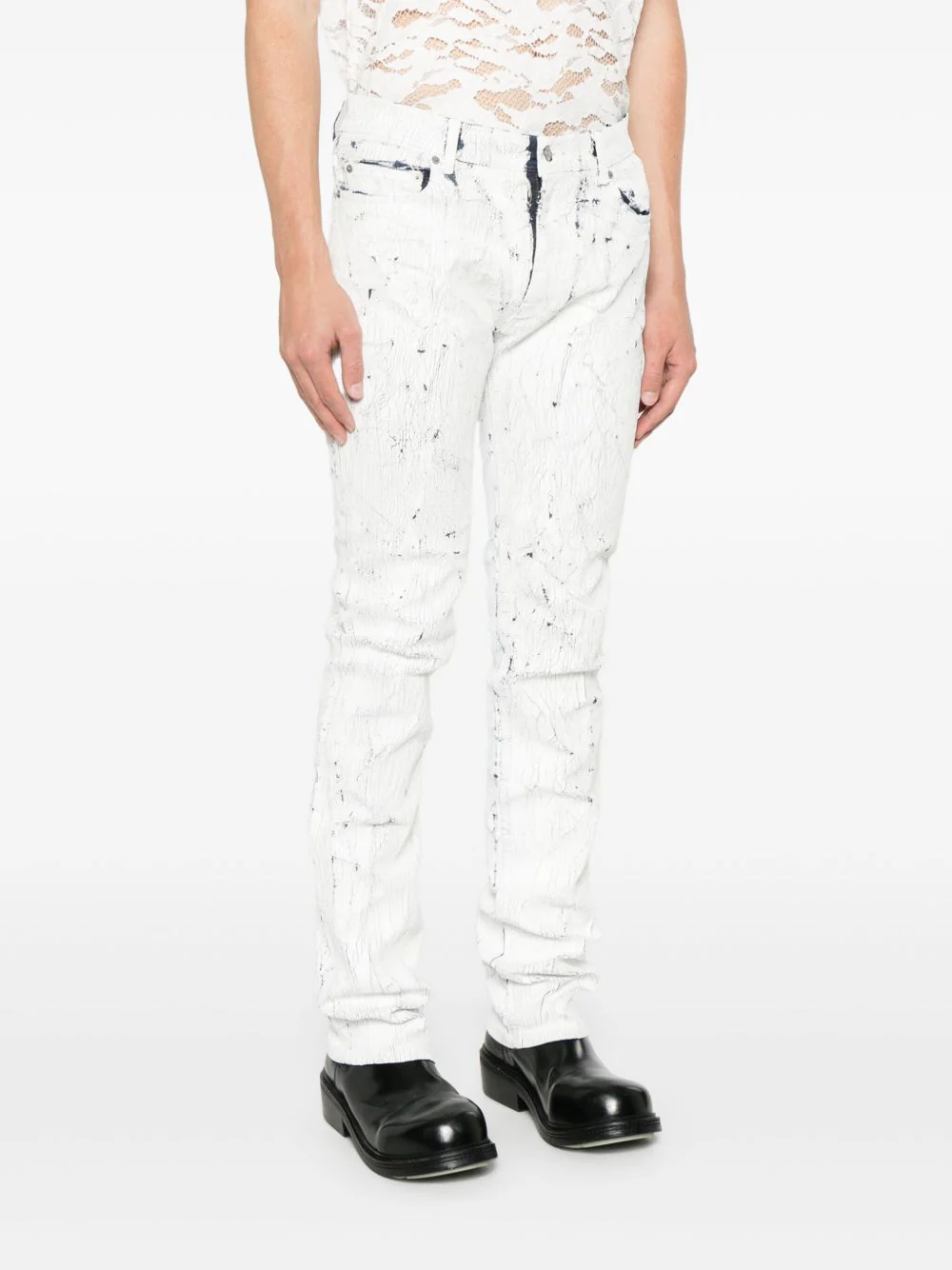 Cracked-Effect Jeans - Image 3
