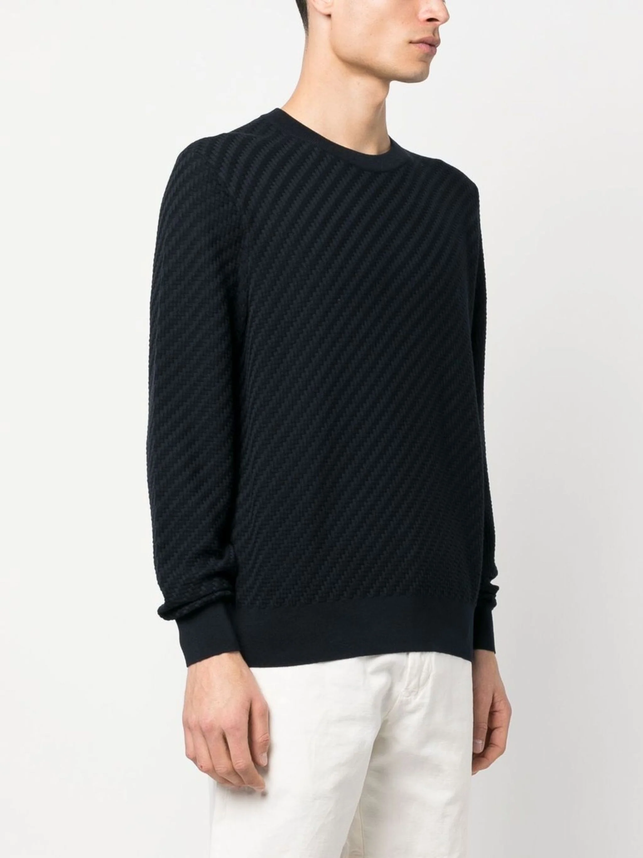 Crew-Neck Cotton-Silk Jumper - Image 3