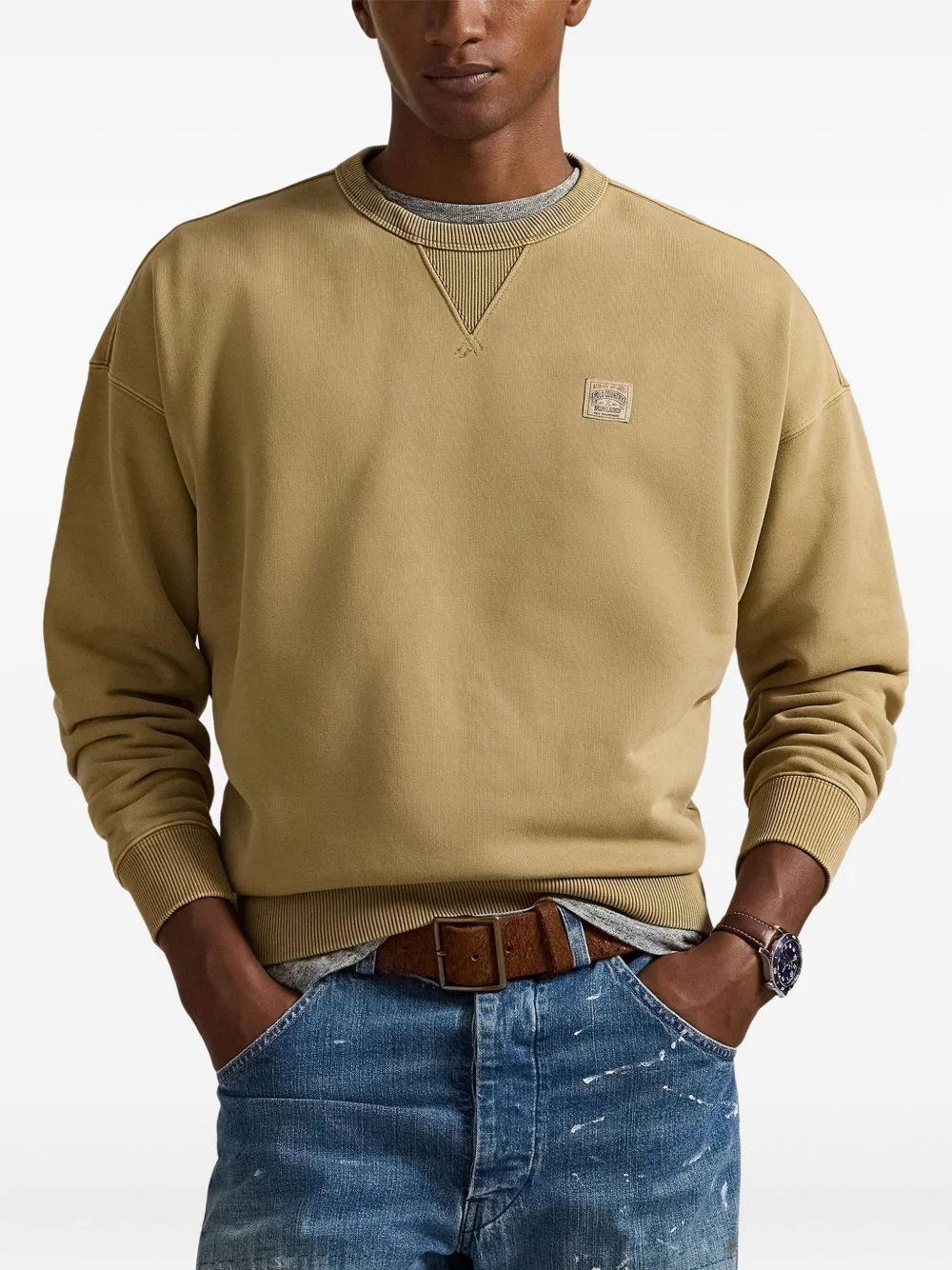 Crew-Neck Long-Sleeve Sweatshirt - Image 3