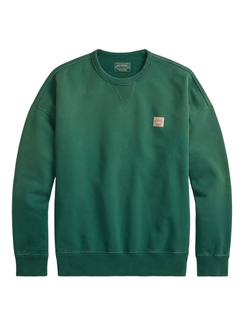 Crew-Neck Patch Sweatshirt