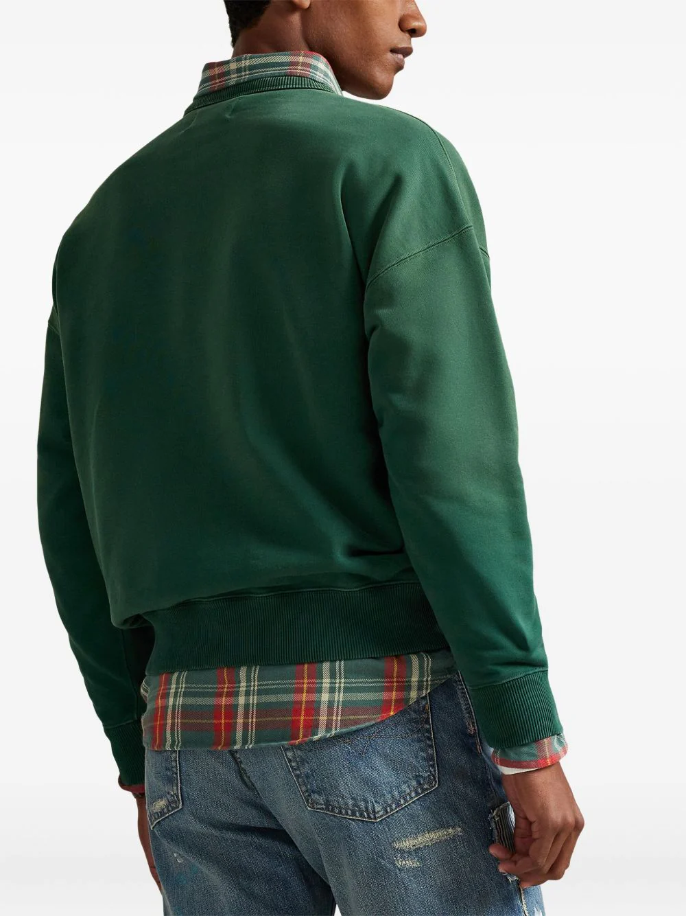 Crew-Neck Patch Sweatshirt - Image 4