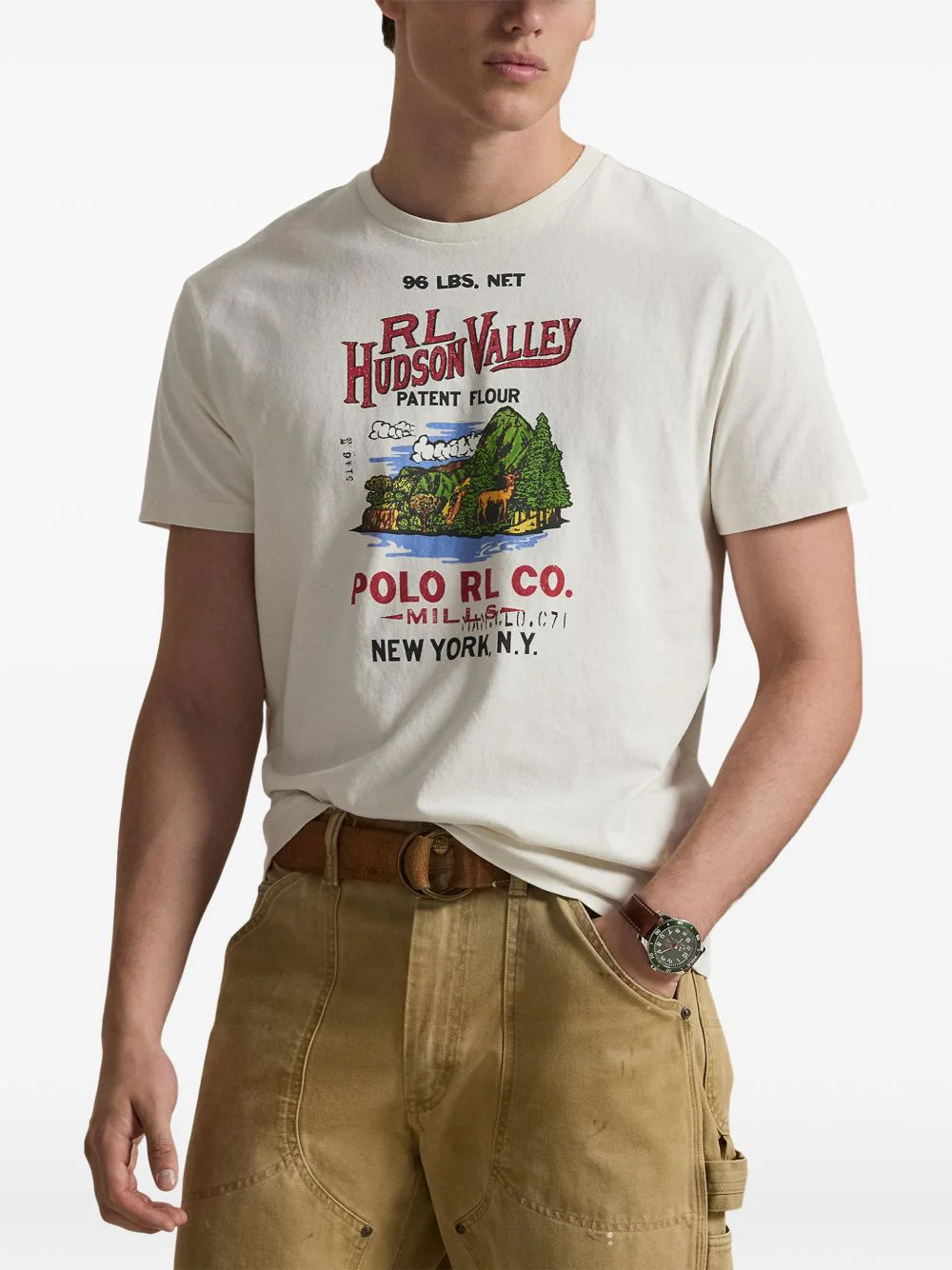 Crew-Neck Printed T-Shirt - Image 4