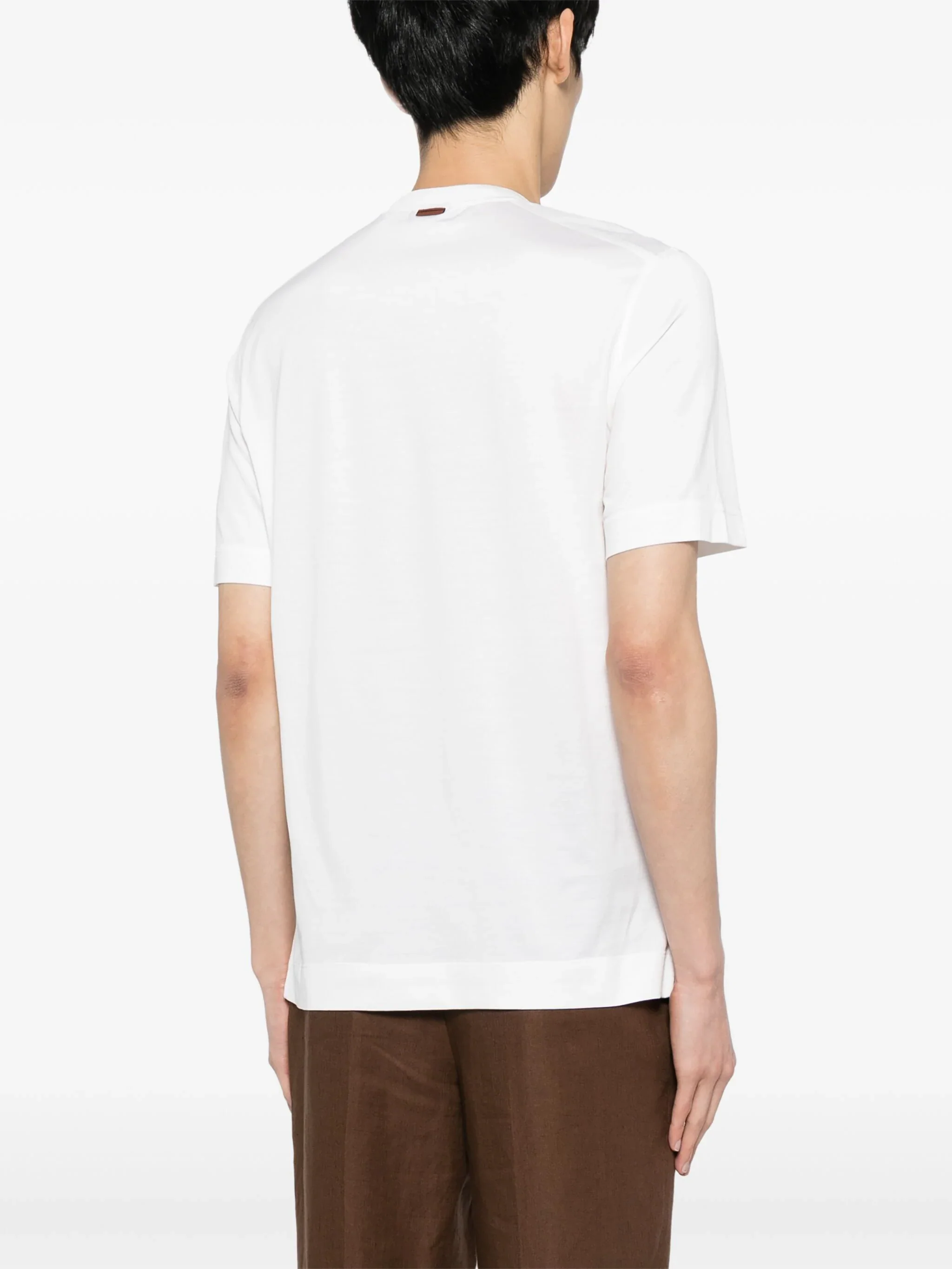Crew-Neck Silk-Blend T-Shirt - Image 3