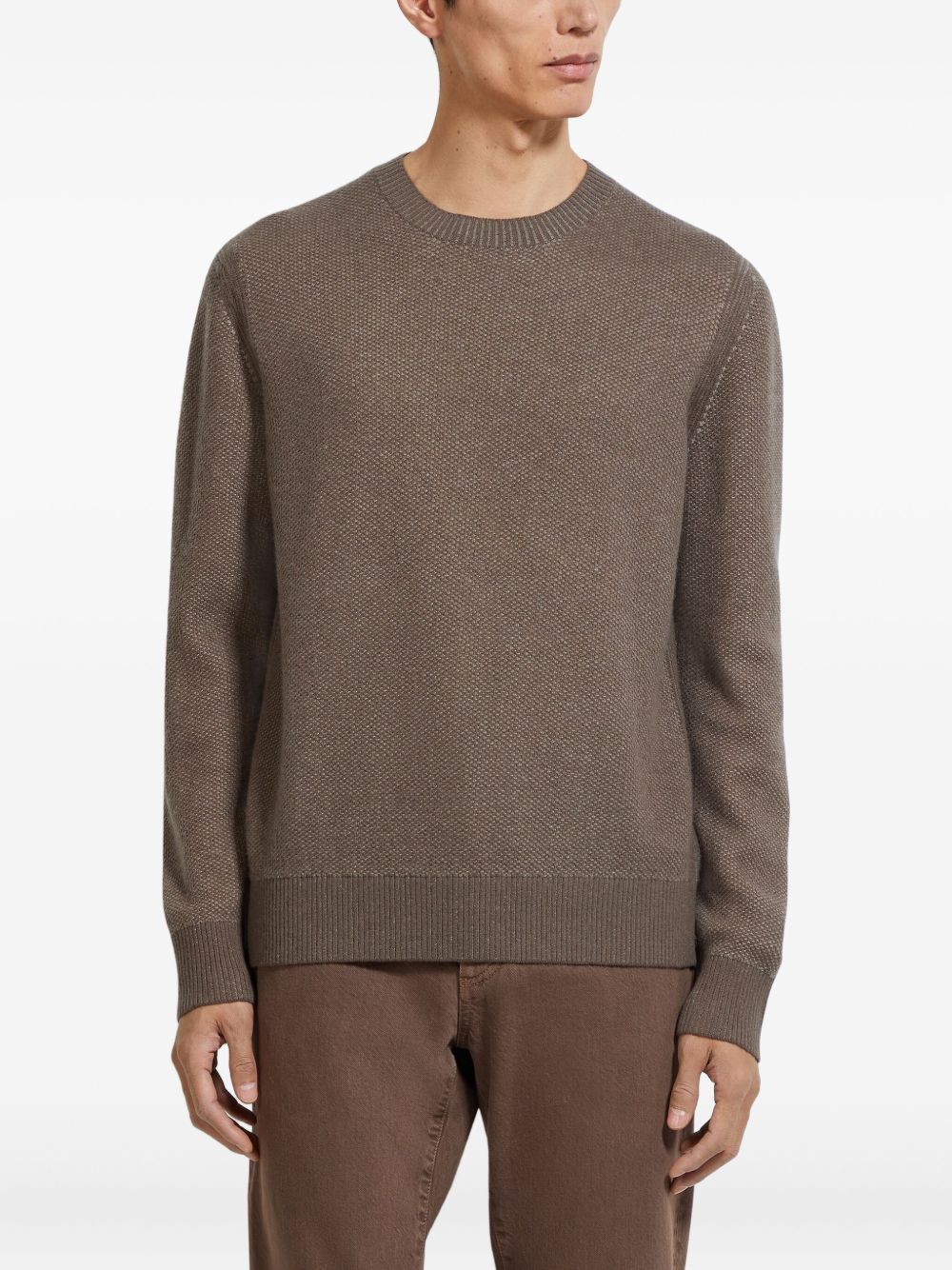 Crewneck Cashmere Sweater - Image 3