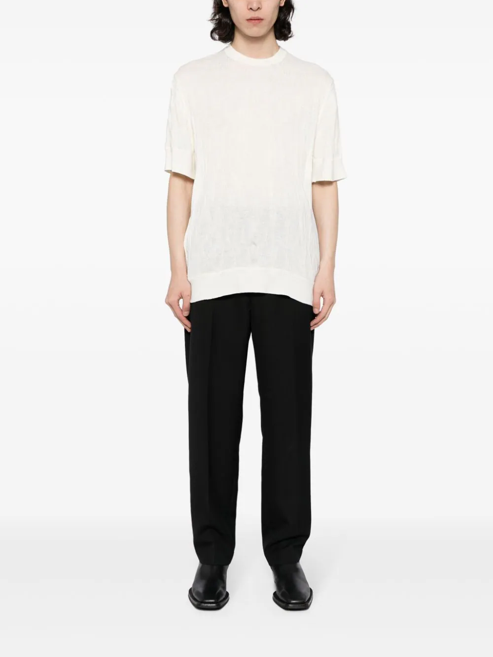 Crinkled Wool T-Shirt - Image 2