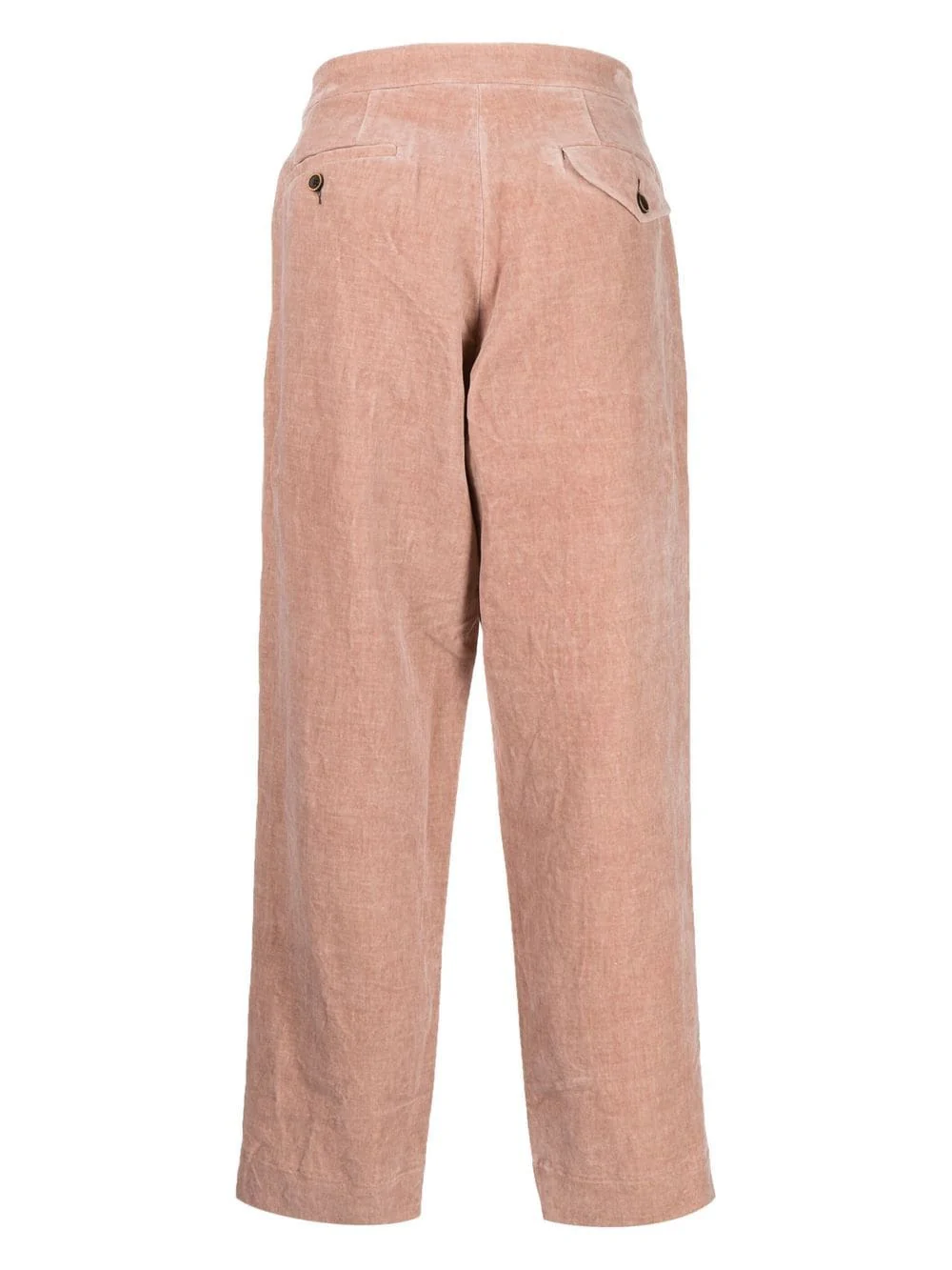 Cropped Melange Wool Trousers - Image 2