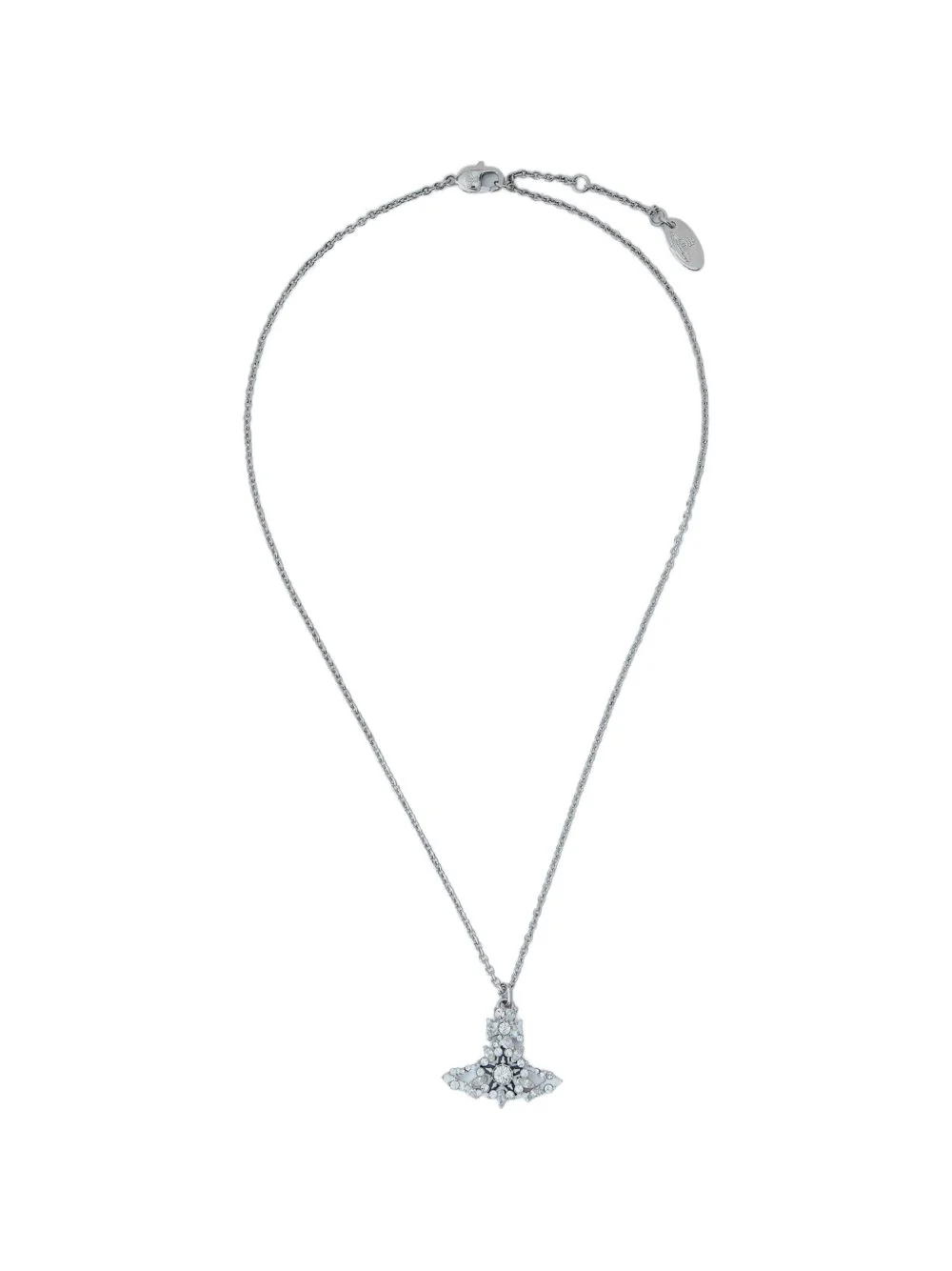 Crystal-Embellished Pendant Necklace