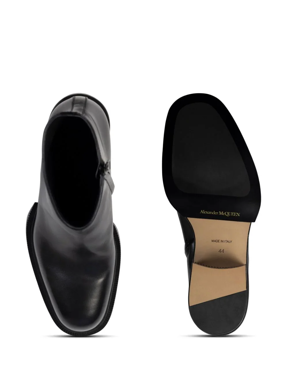 Cuban Stack Leather Boot - Image 3