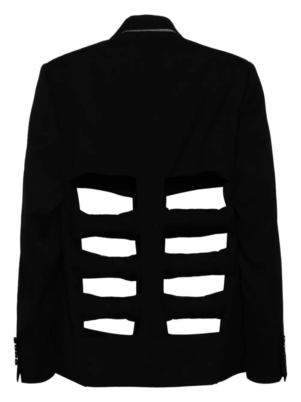 Cut-Out Wool Blazer - Image 2