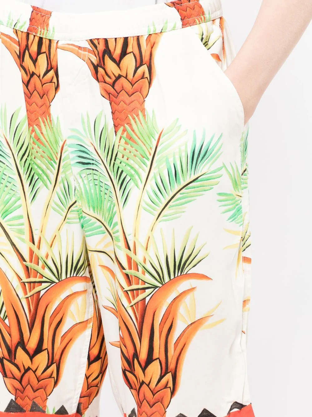 Date Palm Motif-Print Bermuda Shorts - Image 3