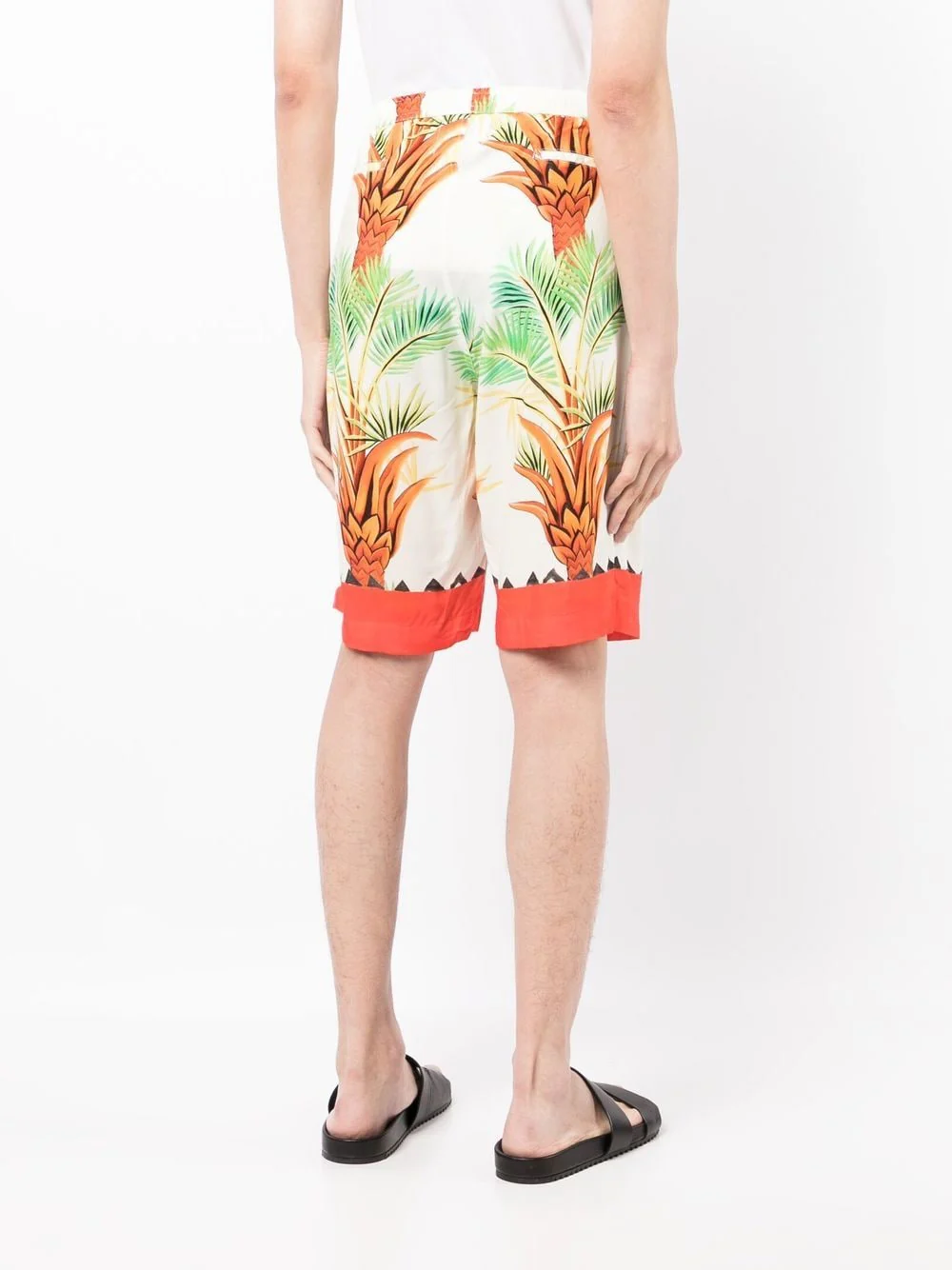 Date Palm Motif-Print Bermuda Shorts - Image 4