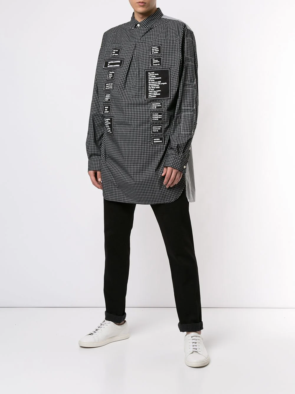 Deconstructed Patch Logo Shirt - Image 2