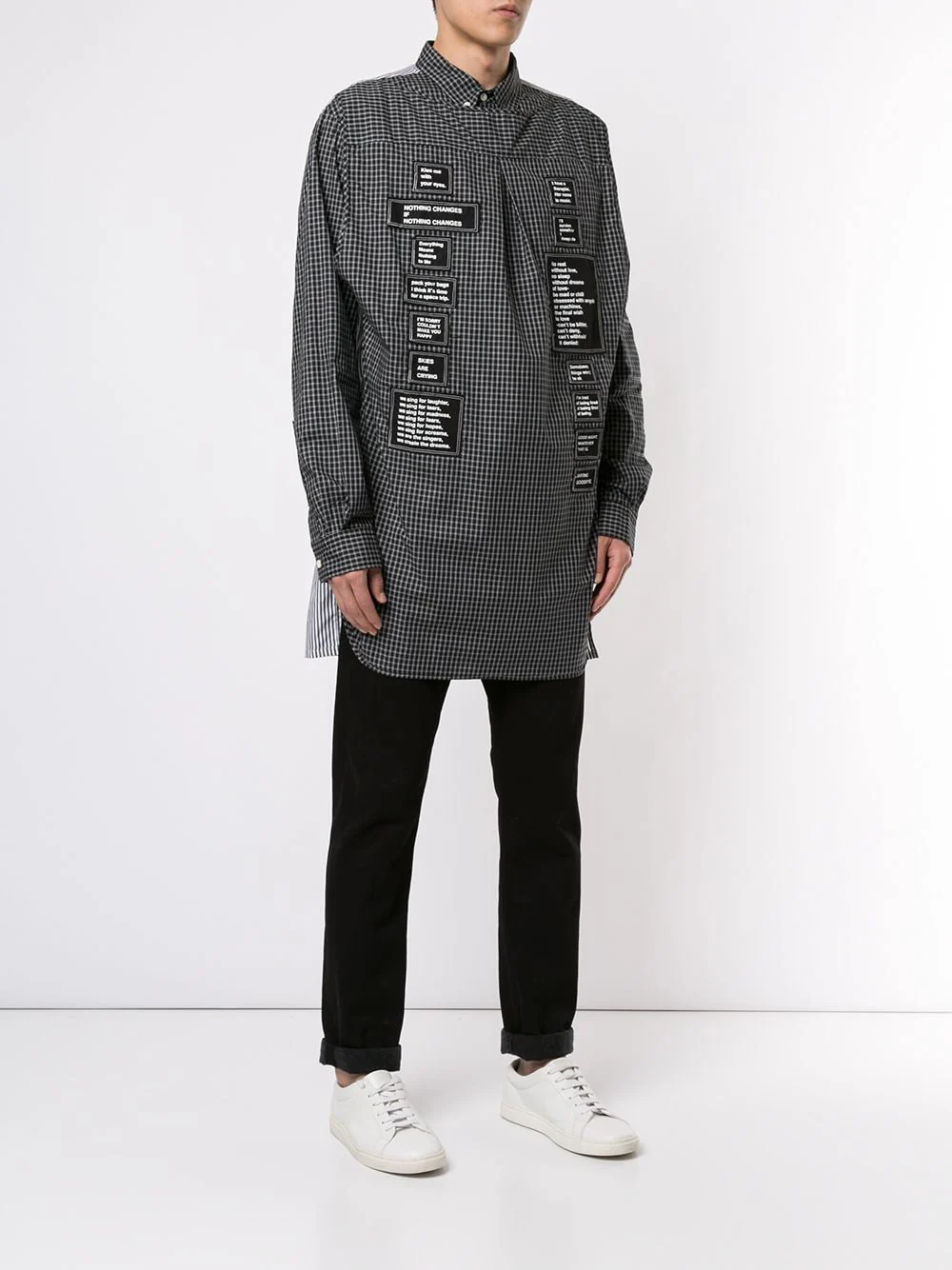 Deconstructed Patch Logo Shirt - Image 3