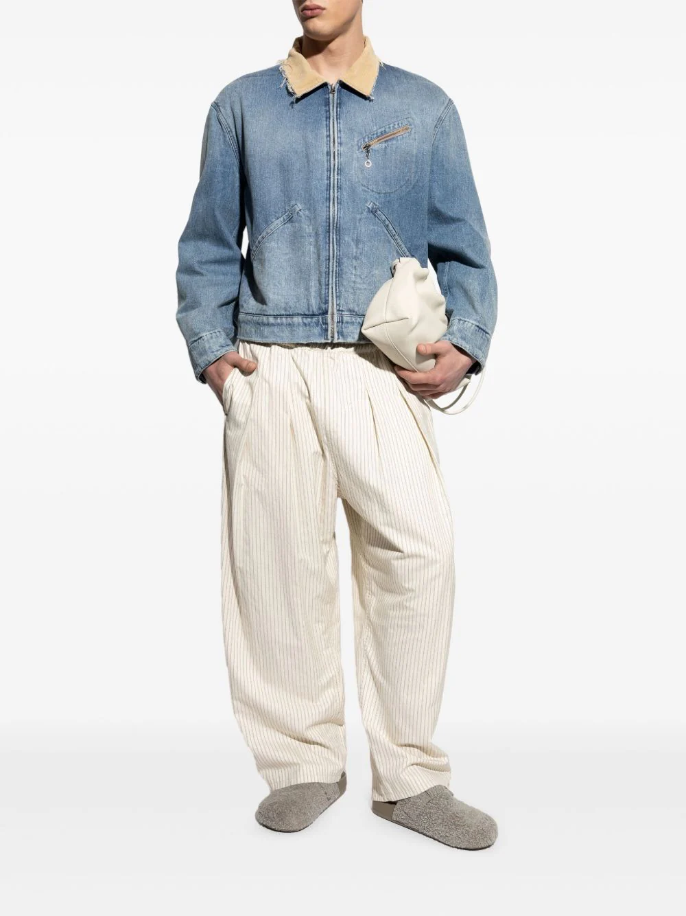 Denim Bomber Jacket - Image 4