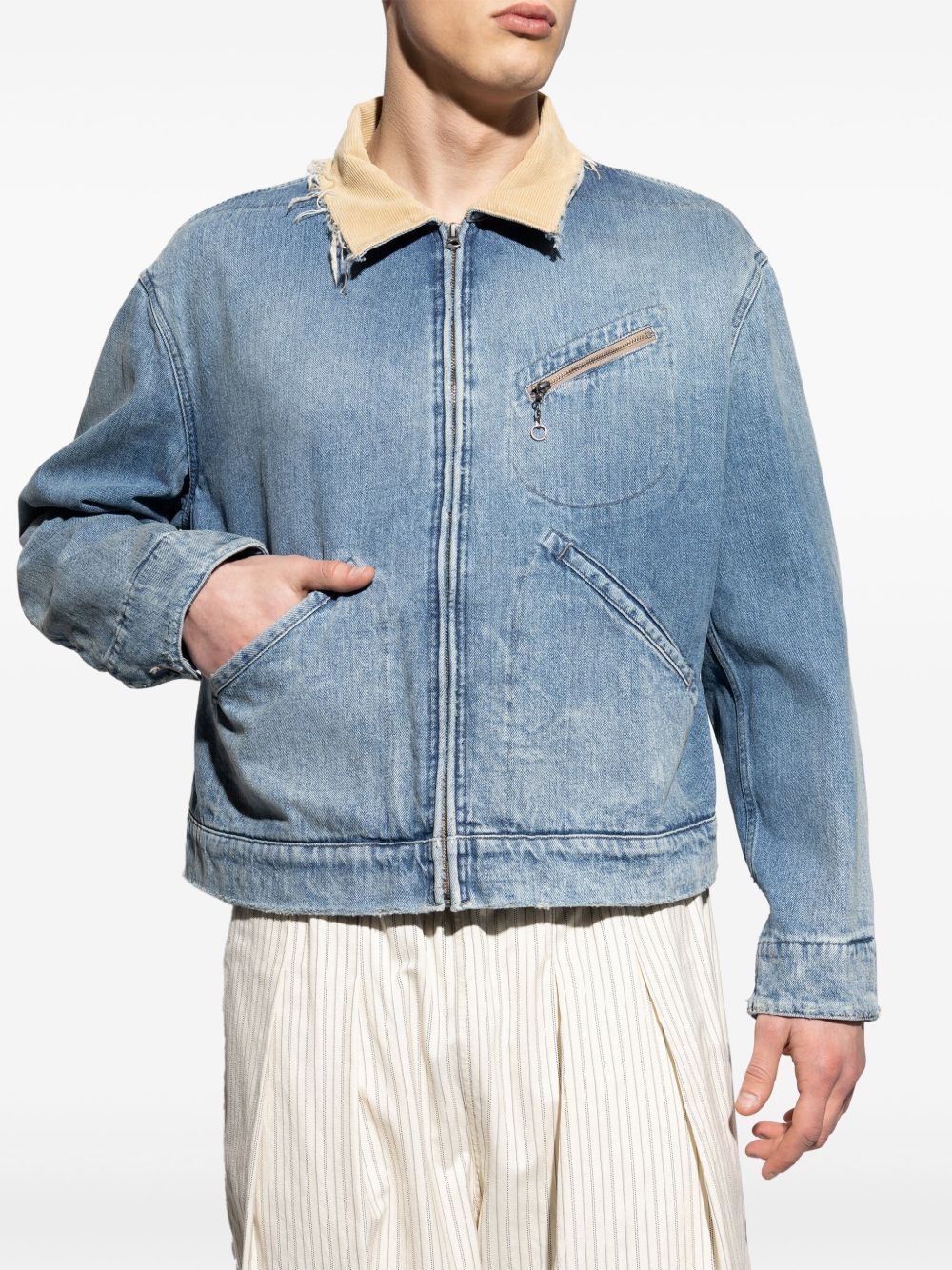 Denim Bomber Jacket - Image 5