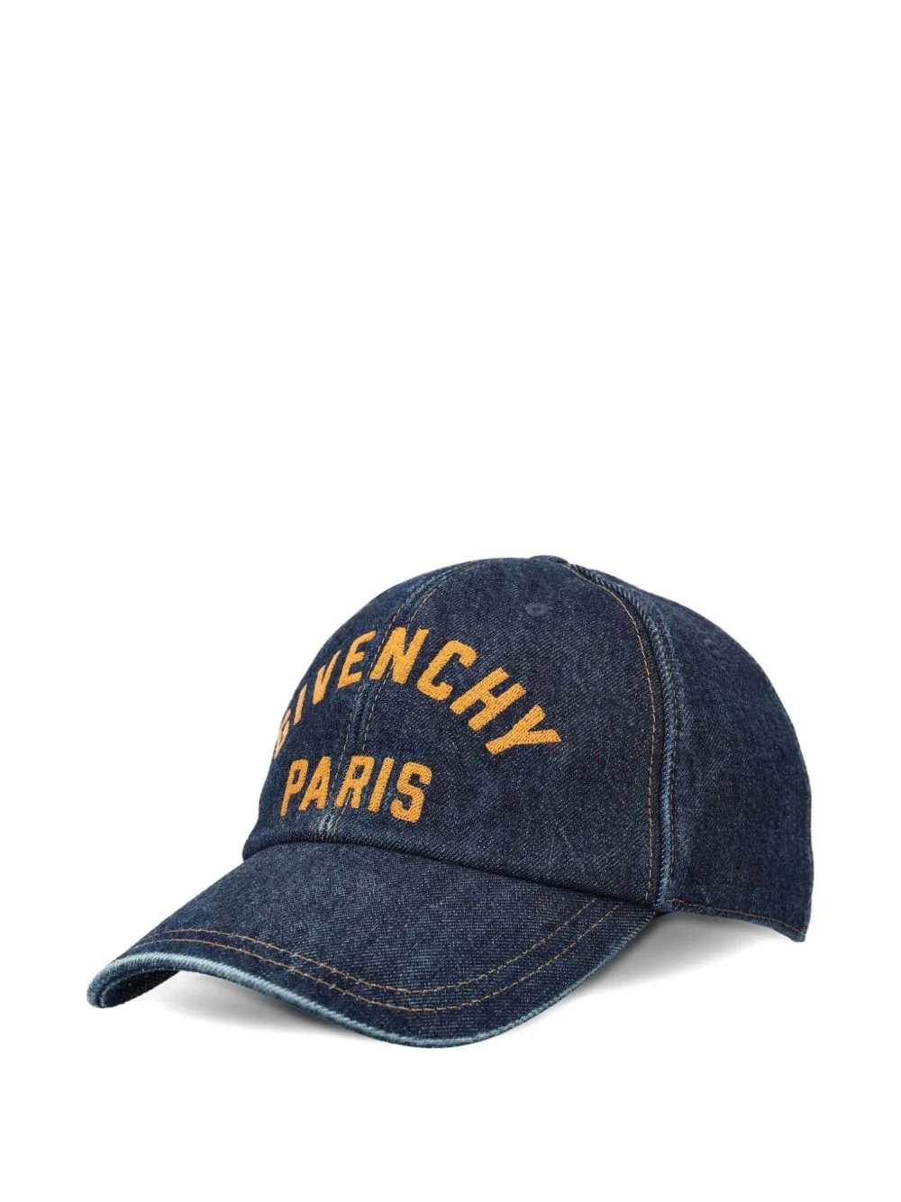 Denim Logo-Embroidered Cap