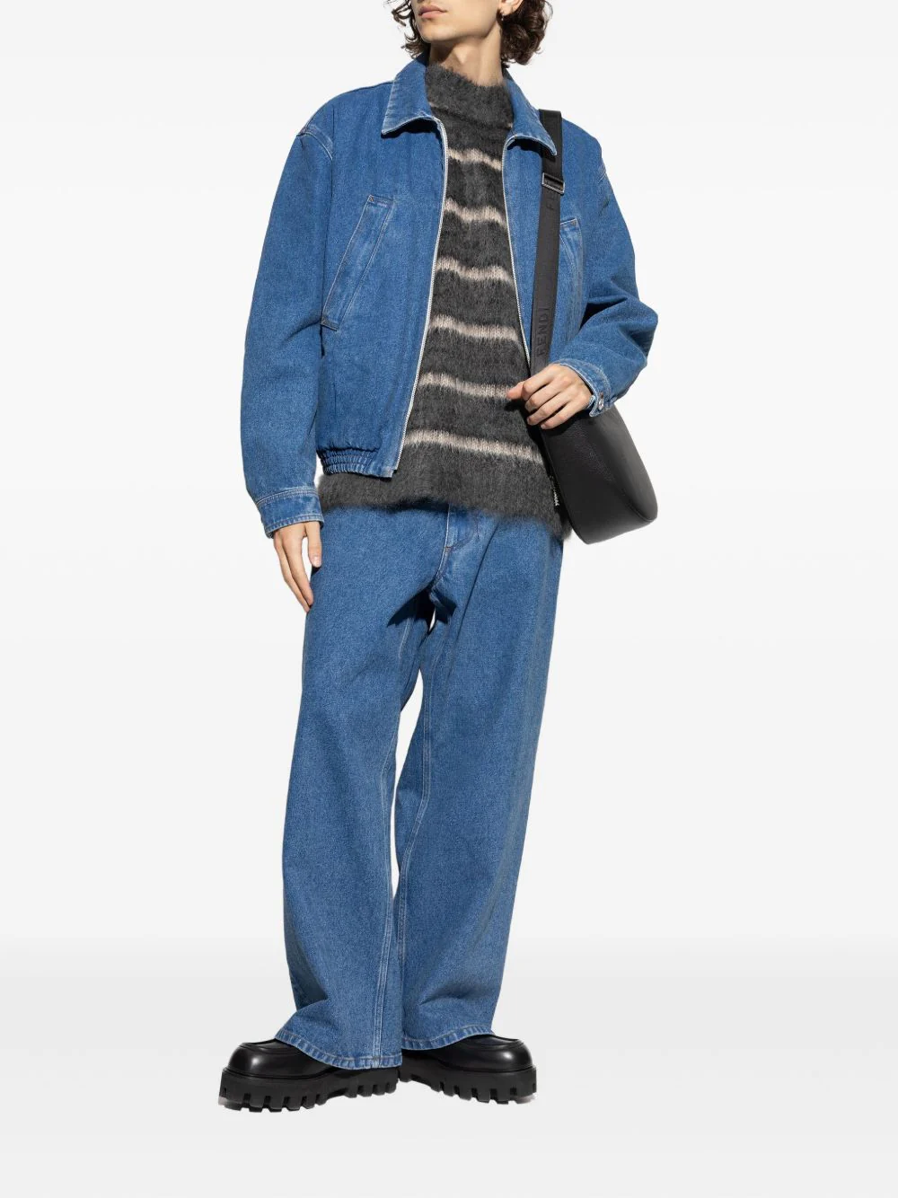 Denim Logo-Print Jacket - Image 2