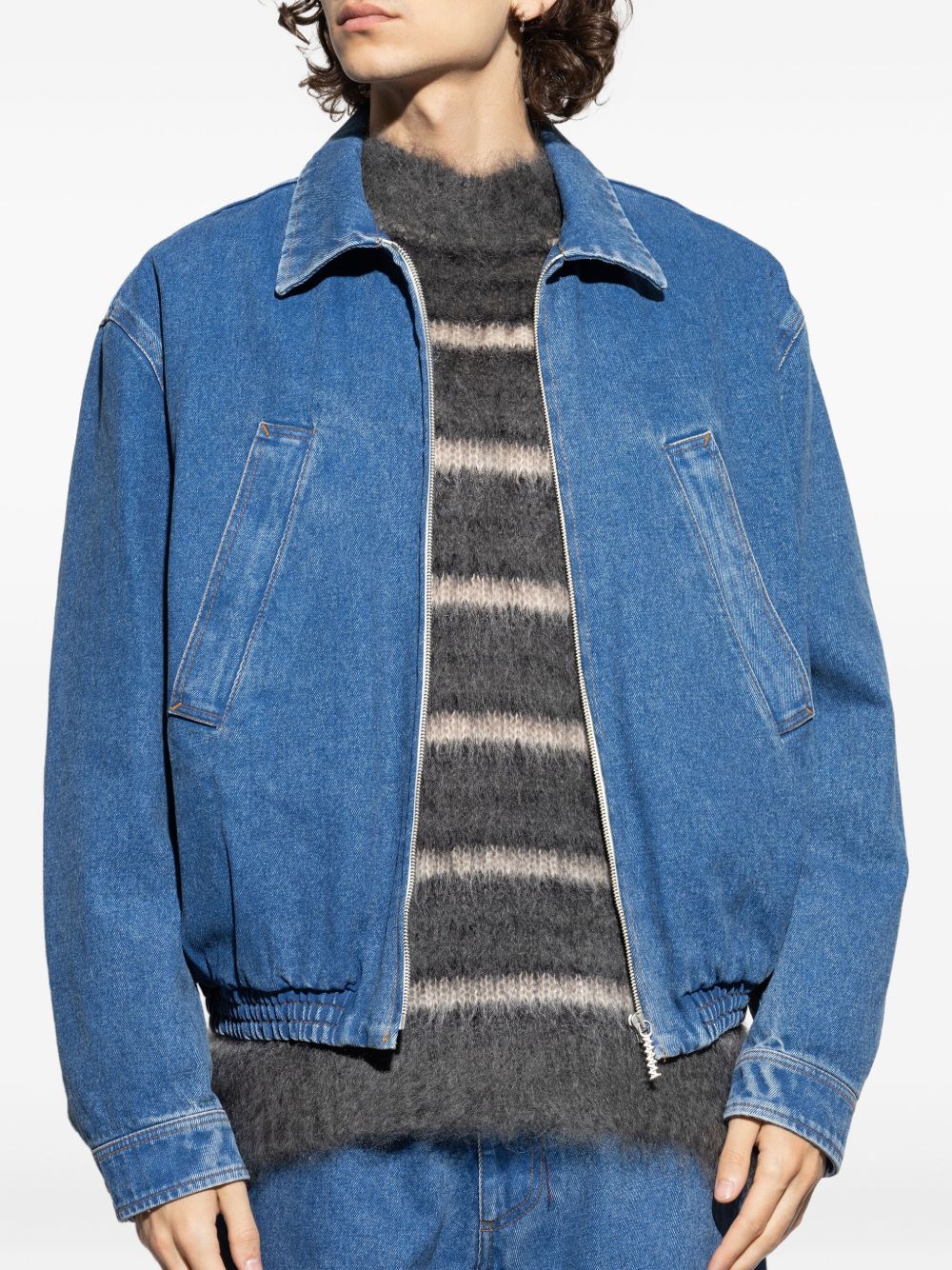 Denim Logo-Print Jacket - Image 4