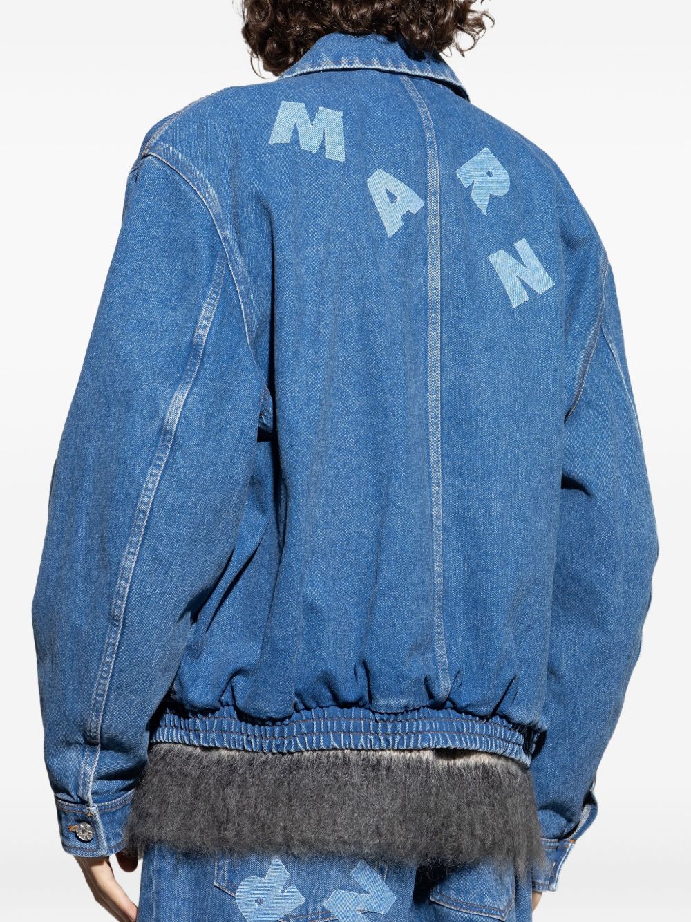 Denim Logo-Print Jacket - Image 5