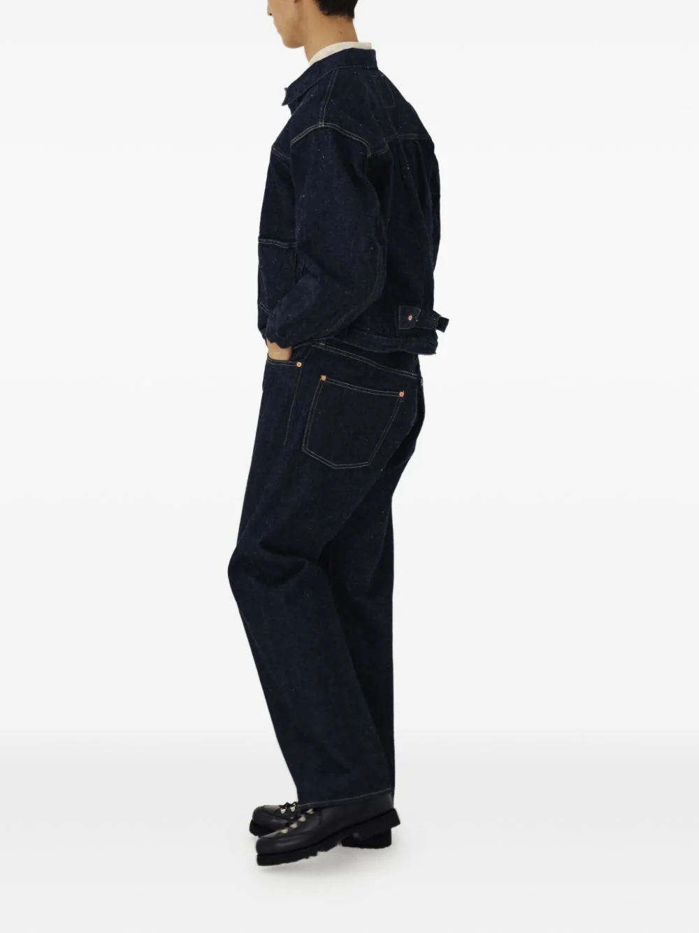 Denim Tracker 1P Buttoned Cotton Jacket - Image 5