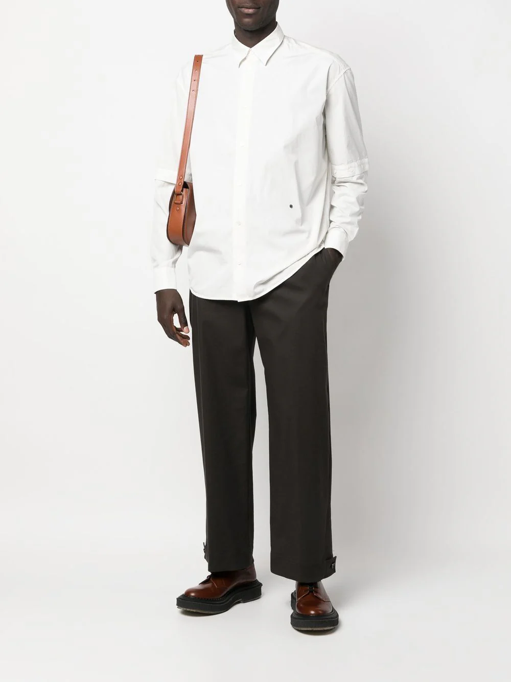 Detachable-Sleeved Cotton Shirt - Image 4