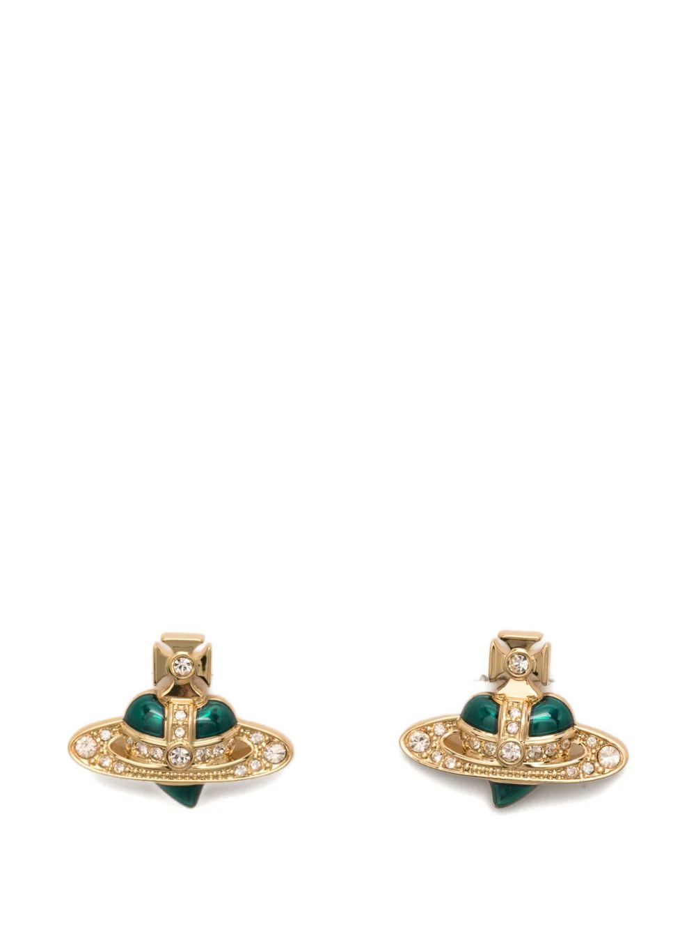 Diamante Heart Earrings