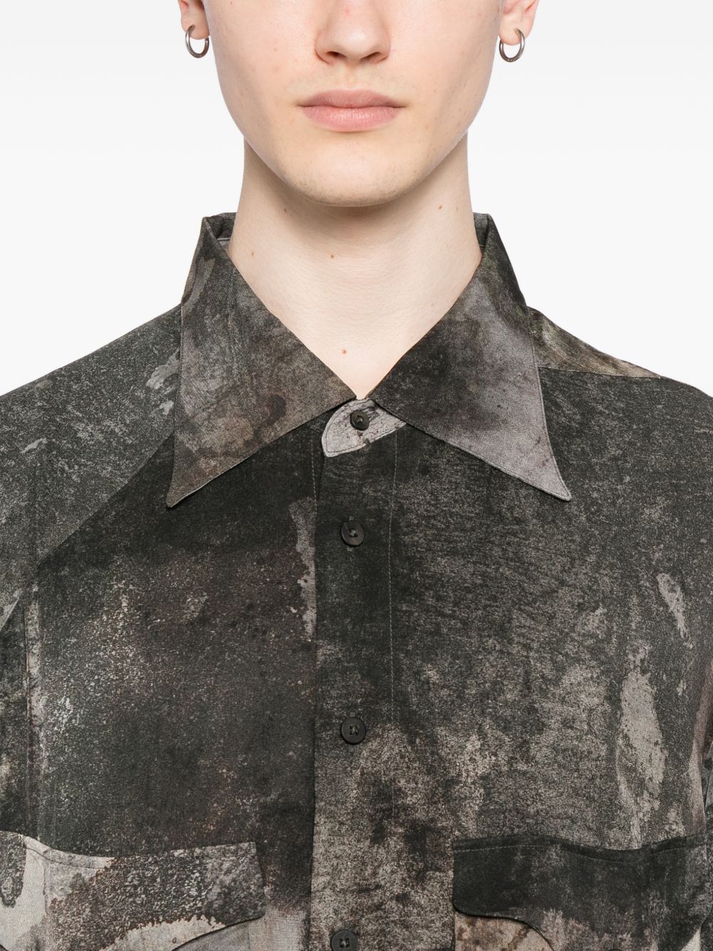 Digital Print Silk Shirt - Image 2