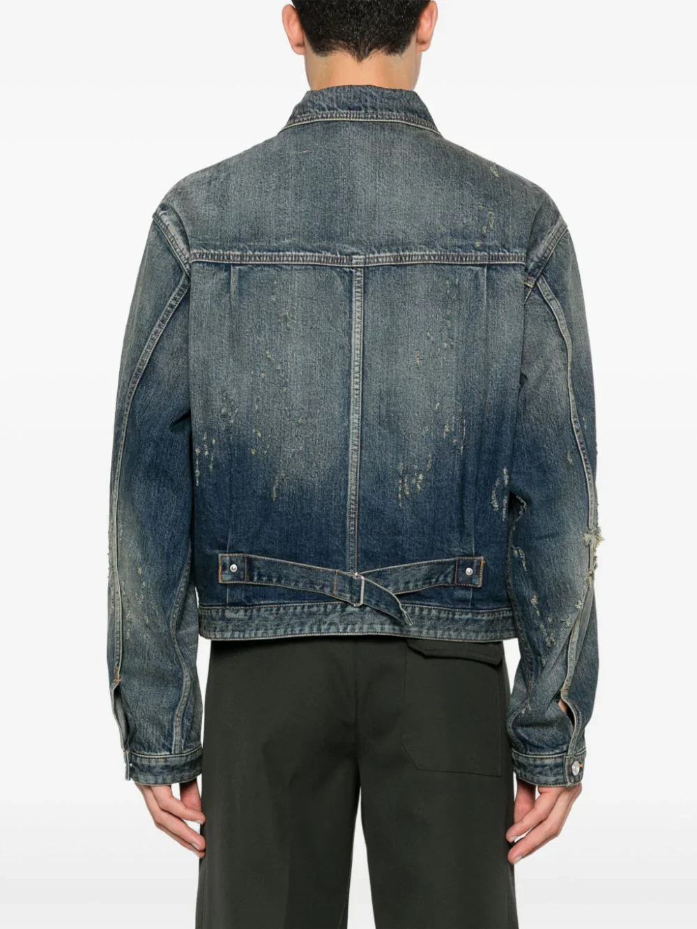 Distressed Denim Jacket - Image 4