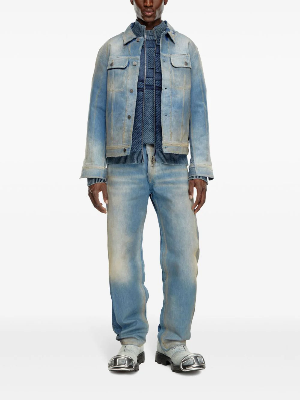 Distressed Denim Jacket - Image 2