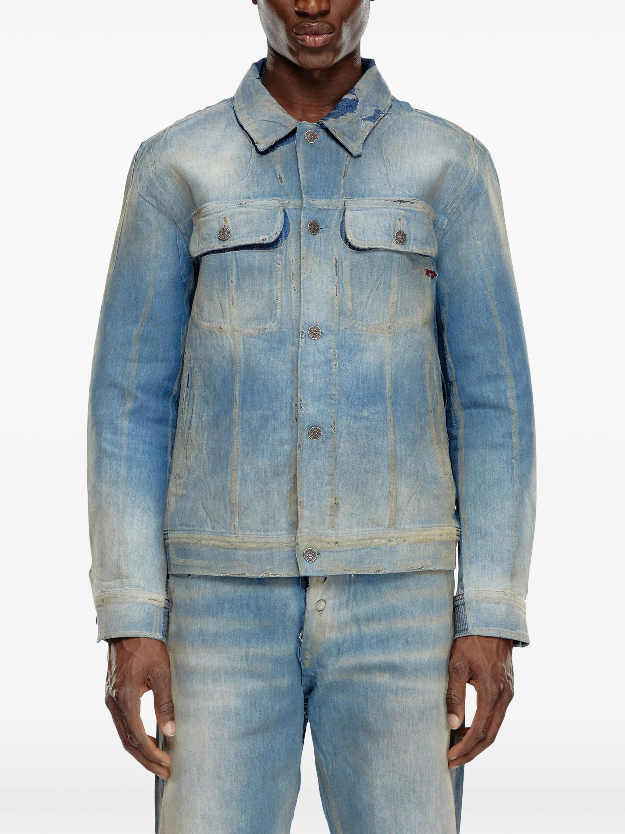 Distressed Denim Jacket - Image 4