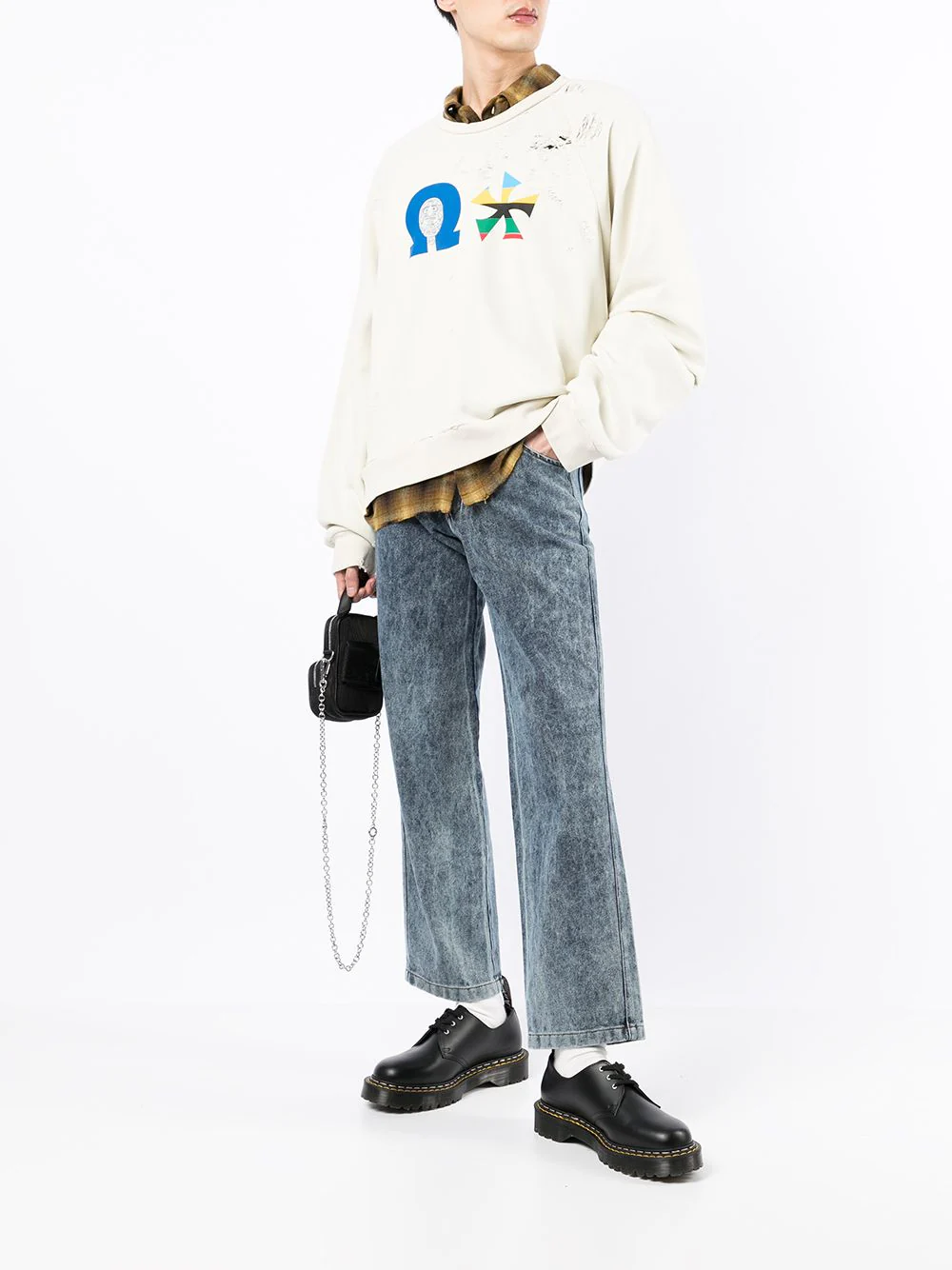 Distressed-Effect Sweatshirt - Image 3