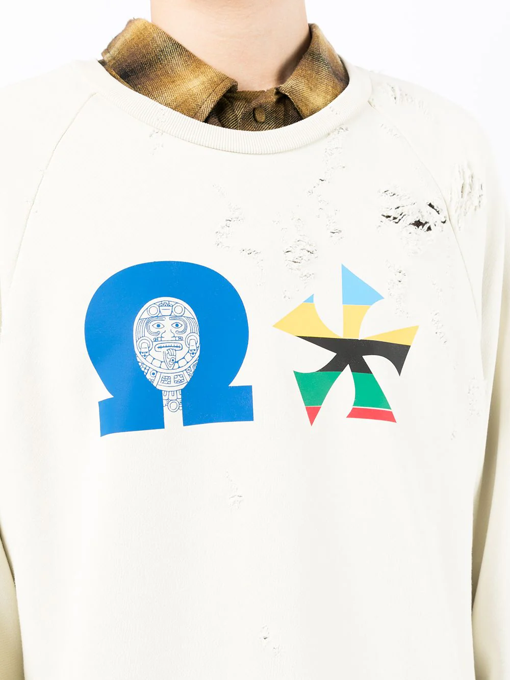 Distressed-Effect Sweatshirt - Image 4