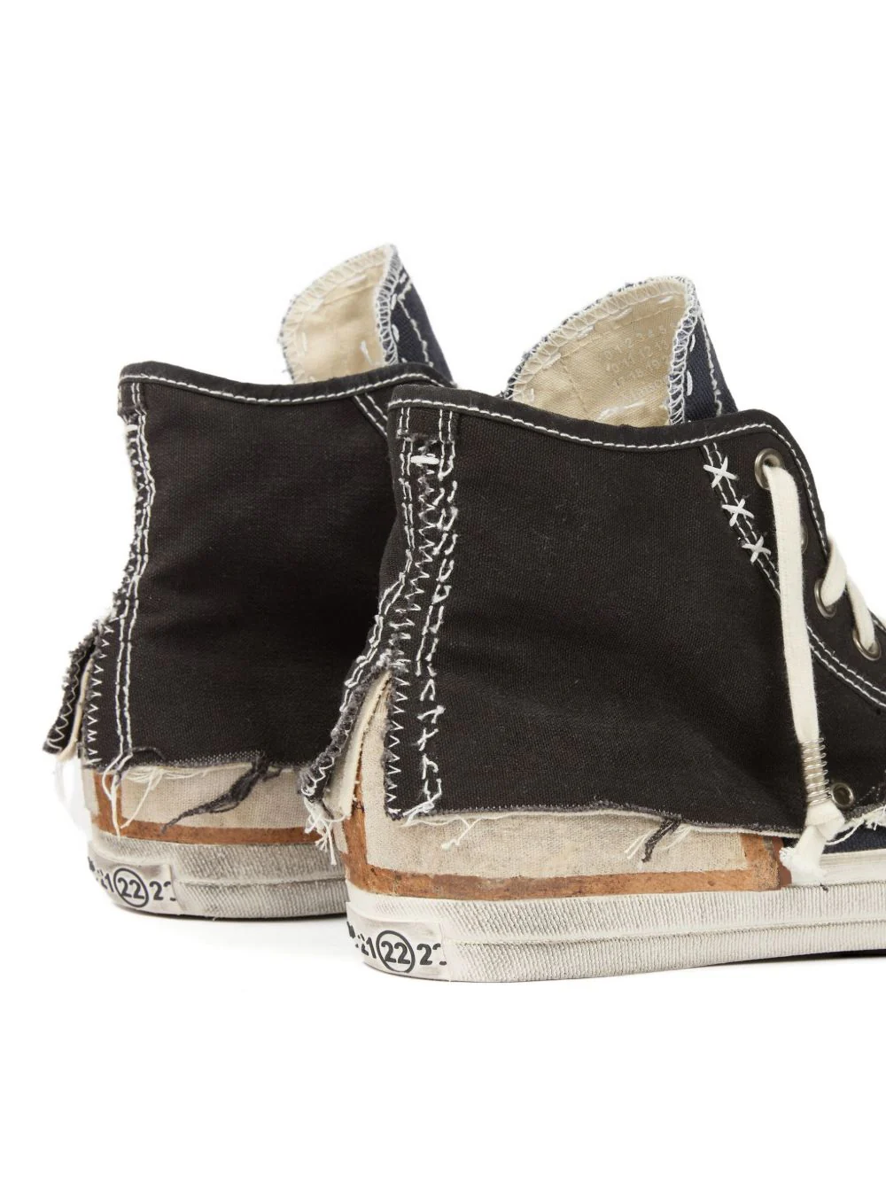 Distressed High-Top Sneakers - Image 2