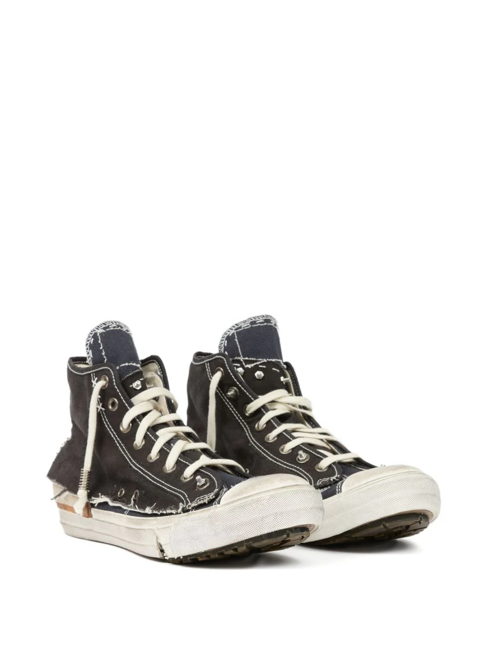 Distressed High-Top Sneakers - Image 4