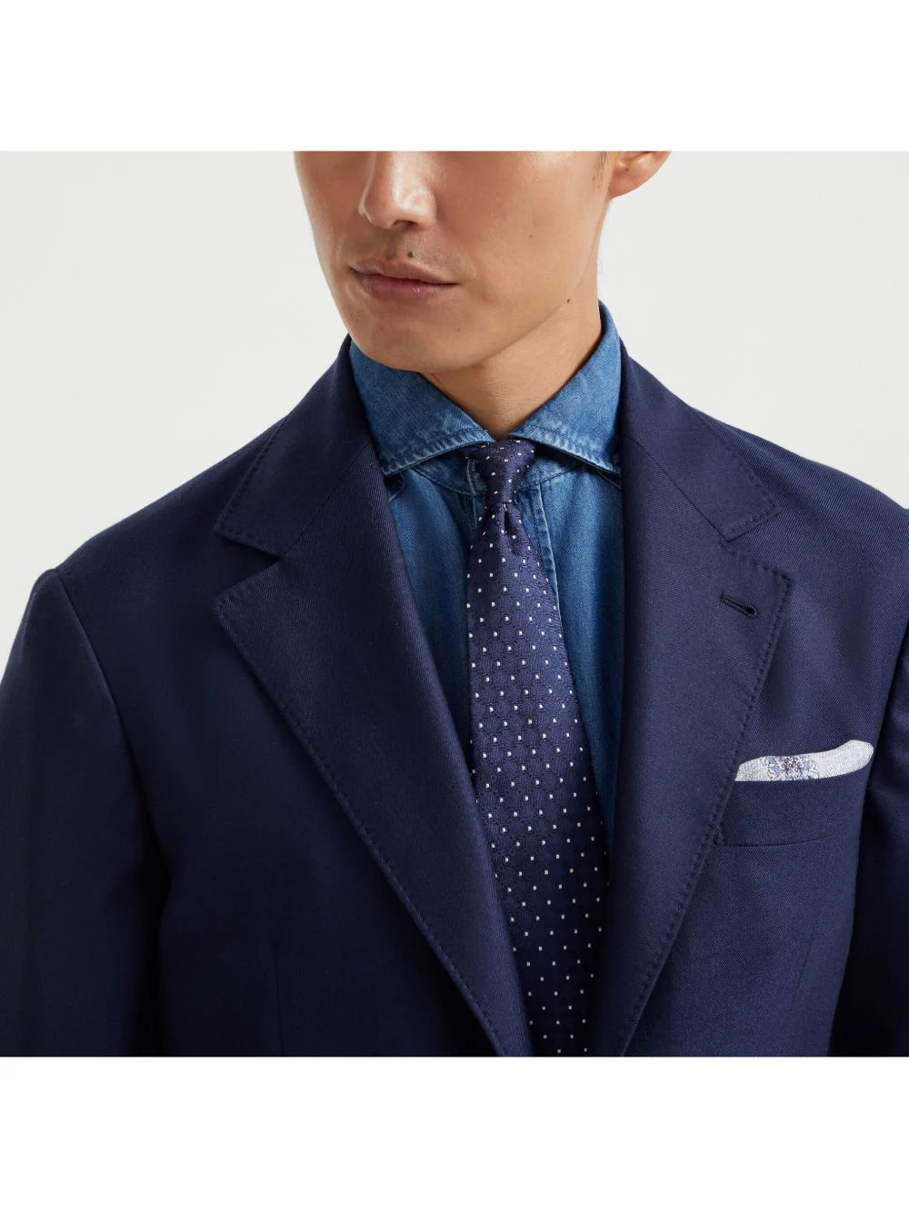 Dot-Jacquard Silk Tie - Image 2