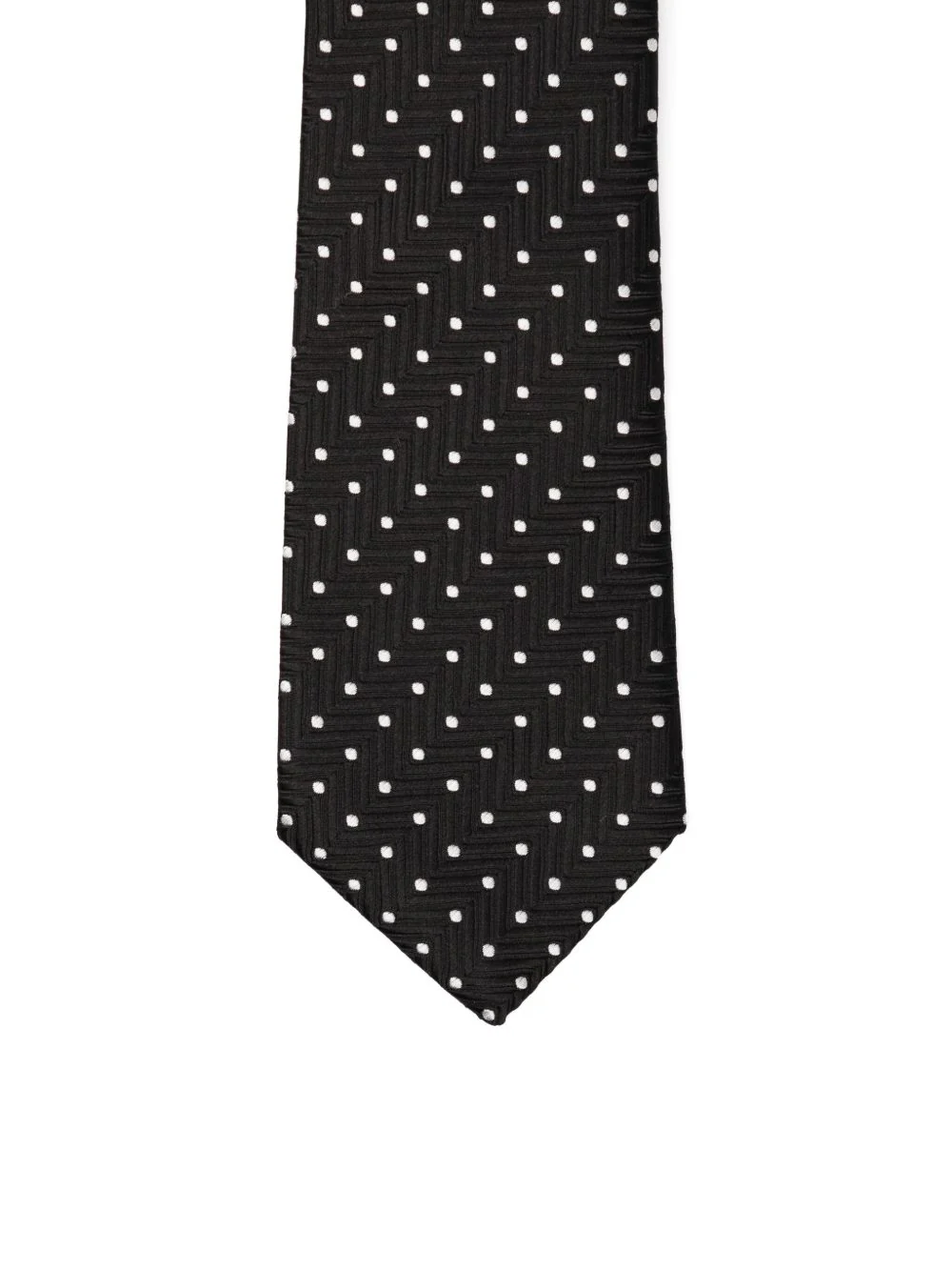 Dot-Print Silk Tie - Image 3