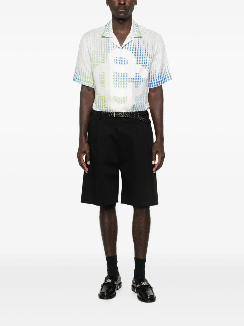 Dots Cuban-Collar Graphic Shirt - Image 5