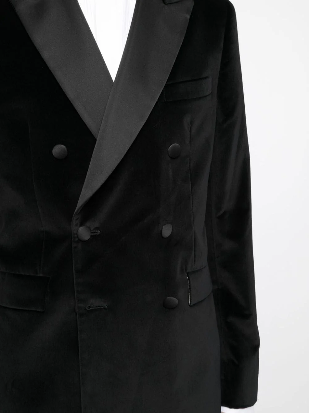 Double-Breasted Cotton Blazer - Image 4