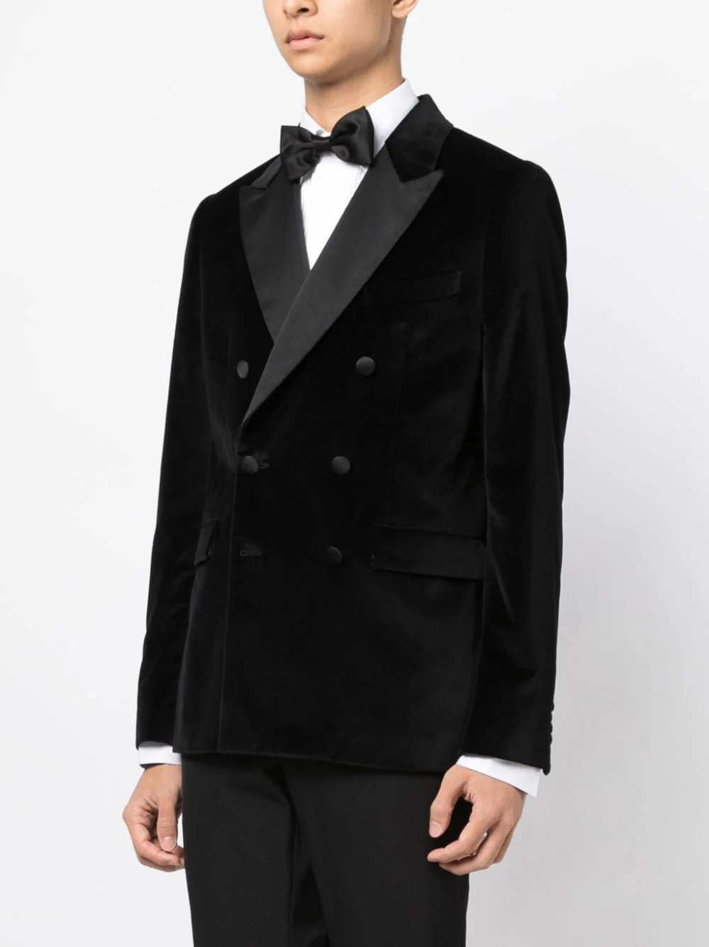 Double-Breasted Cotton Blazer - Image 5