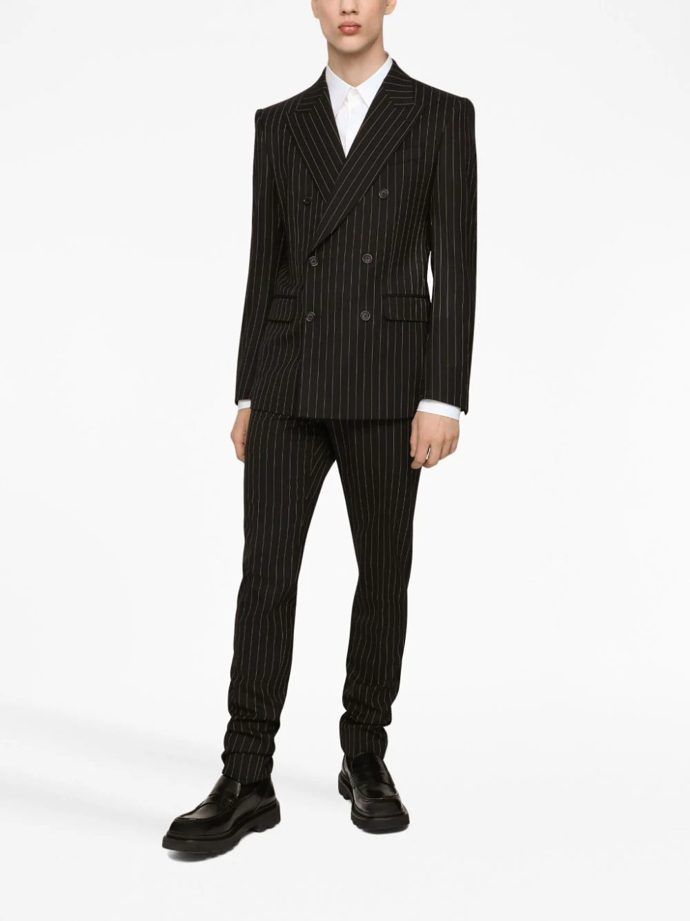 Double-Breasted Pinstripe Suit - Image 5