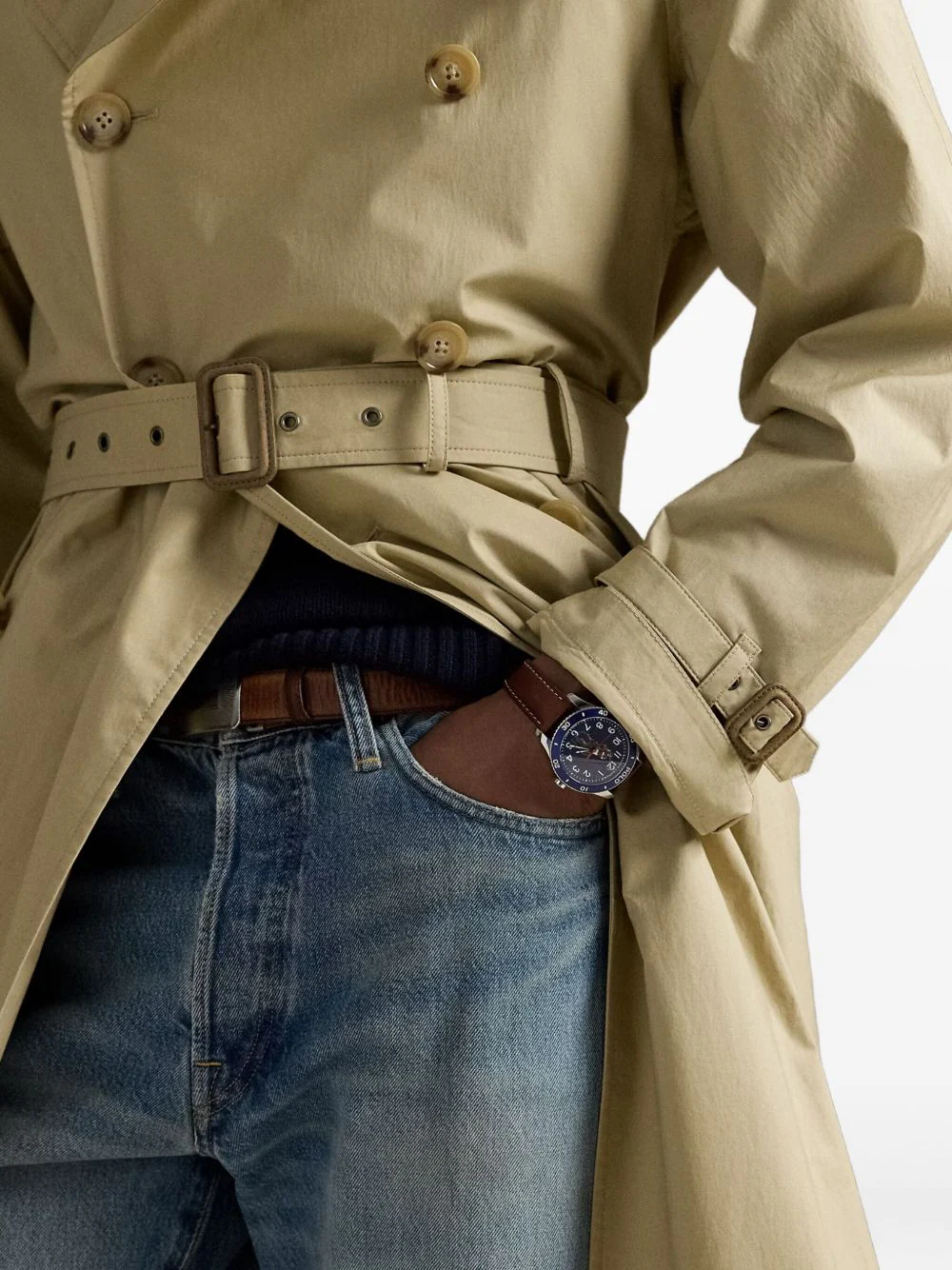 Double-Breasted Trench Coat - Image 3