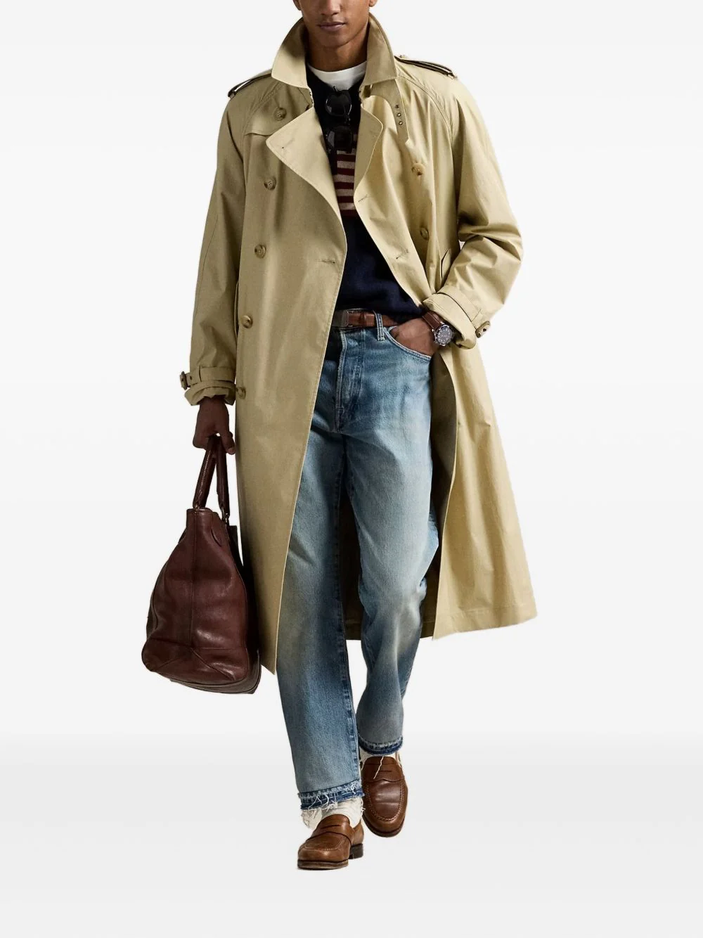 Double-Breasted Trench Coat - Image 4