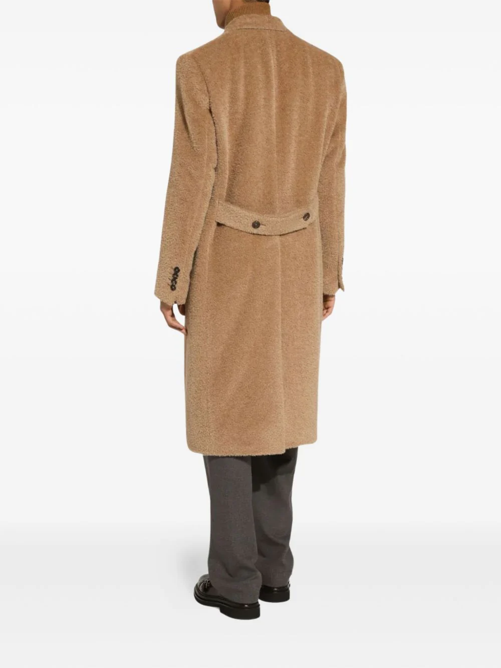 Double-Breasted Wool Coat - Image 3