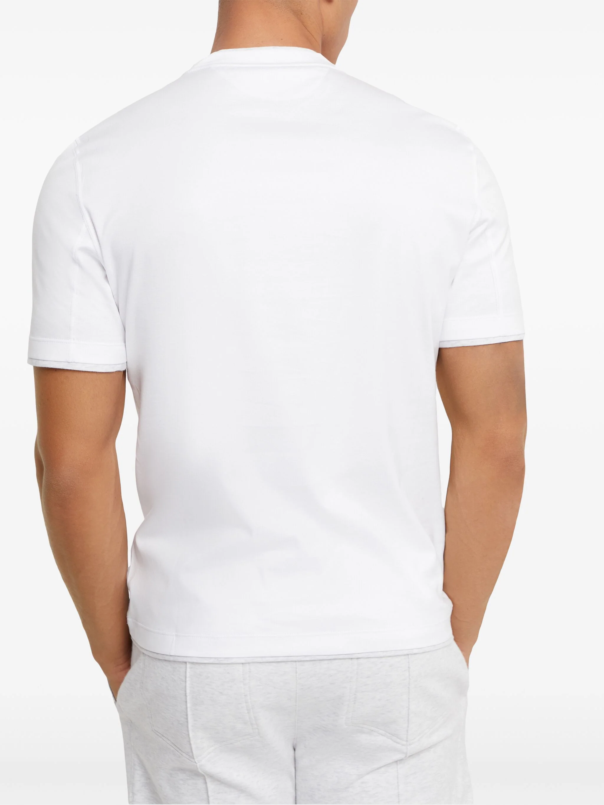 Double-Layer Cotton T-Shirt - Image 4