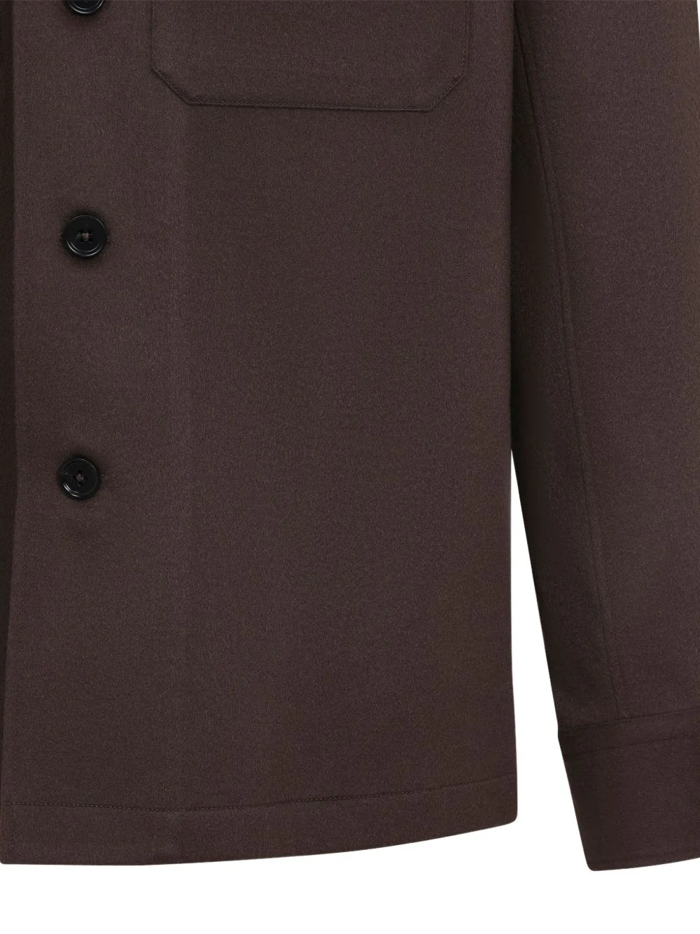 Double-Pocket Cashmere Shirt Jacket - Image 2