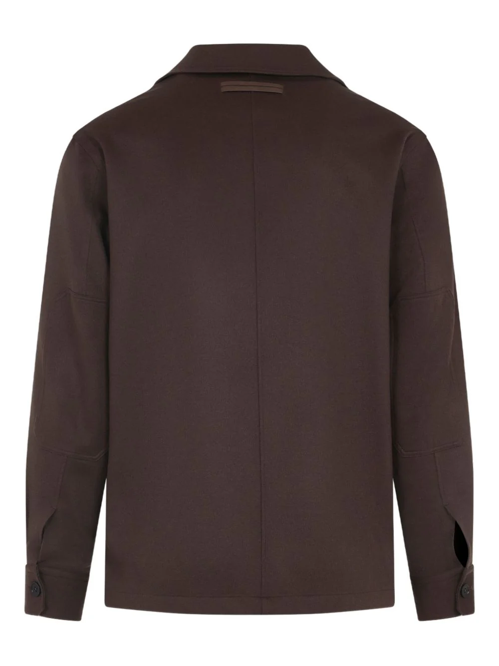 Double-Pocket Cashmere Shirt Jacket - Image 3